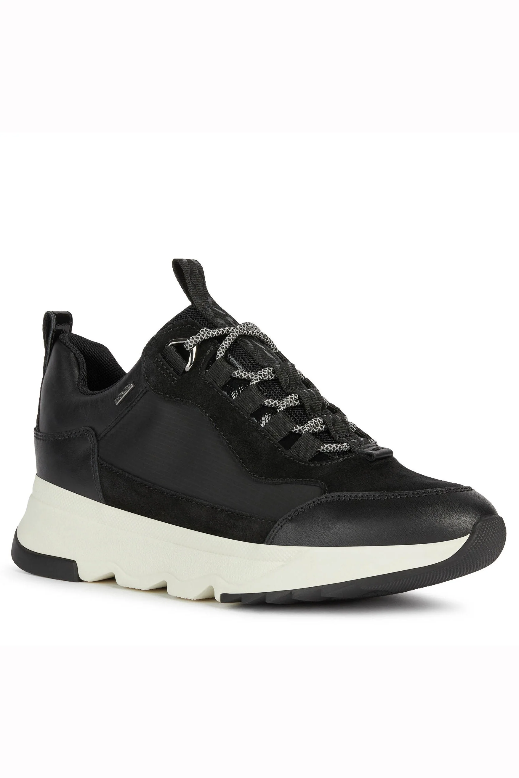 Womens Falena ABX Nappa & Suede Trainers - Black - Image 2