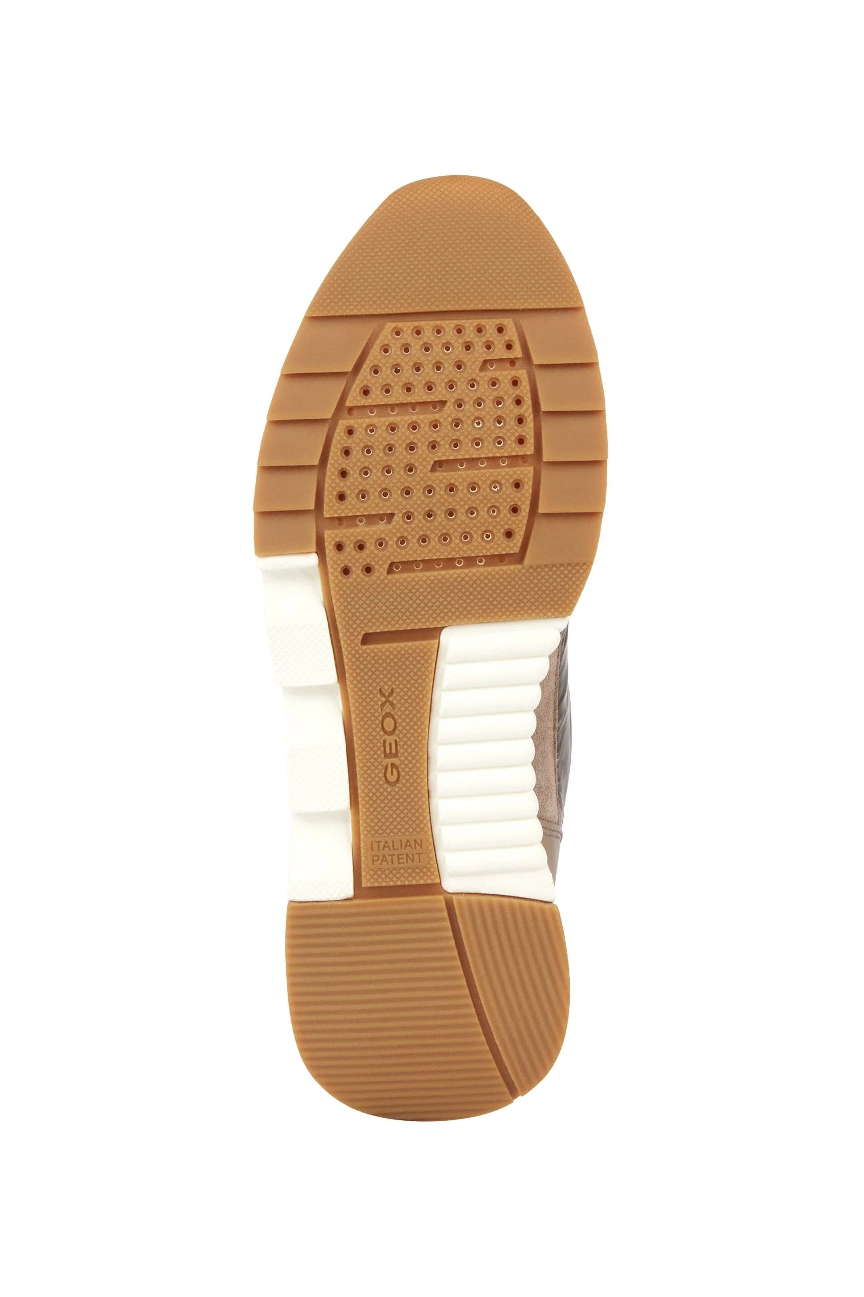 Womens Falena ABX Nappa & Suede Trainers - Dark Taupe - Image 6