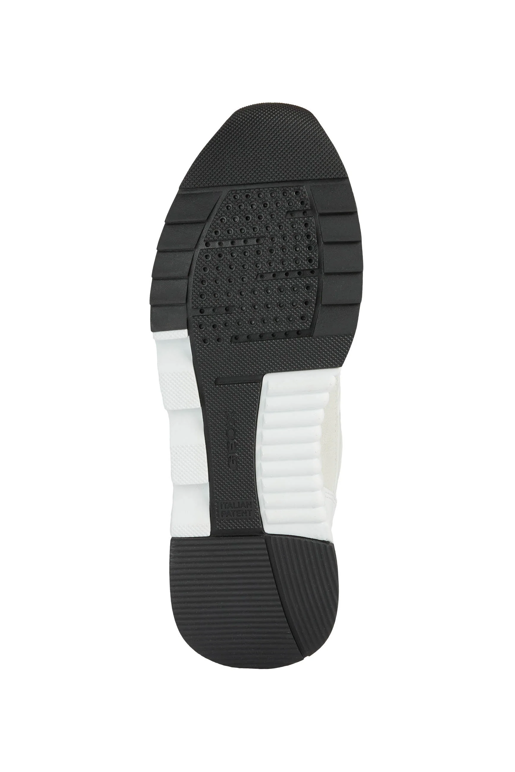Womens Falena ABX Tumbled Leather & Suede Trainers - White/Off White - Image 5