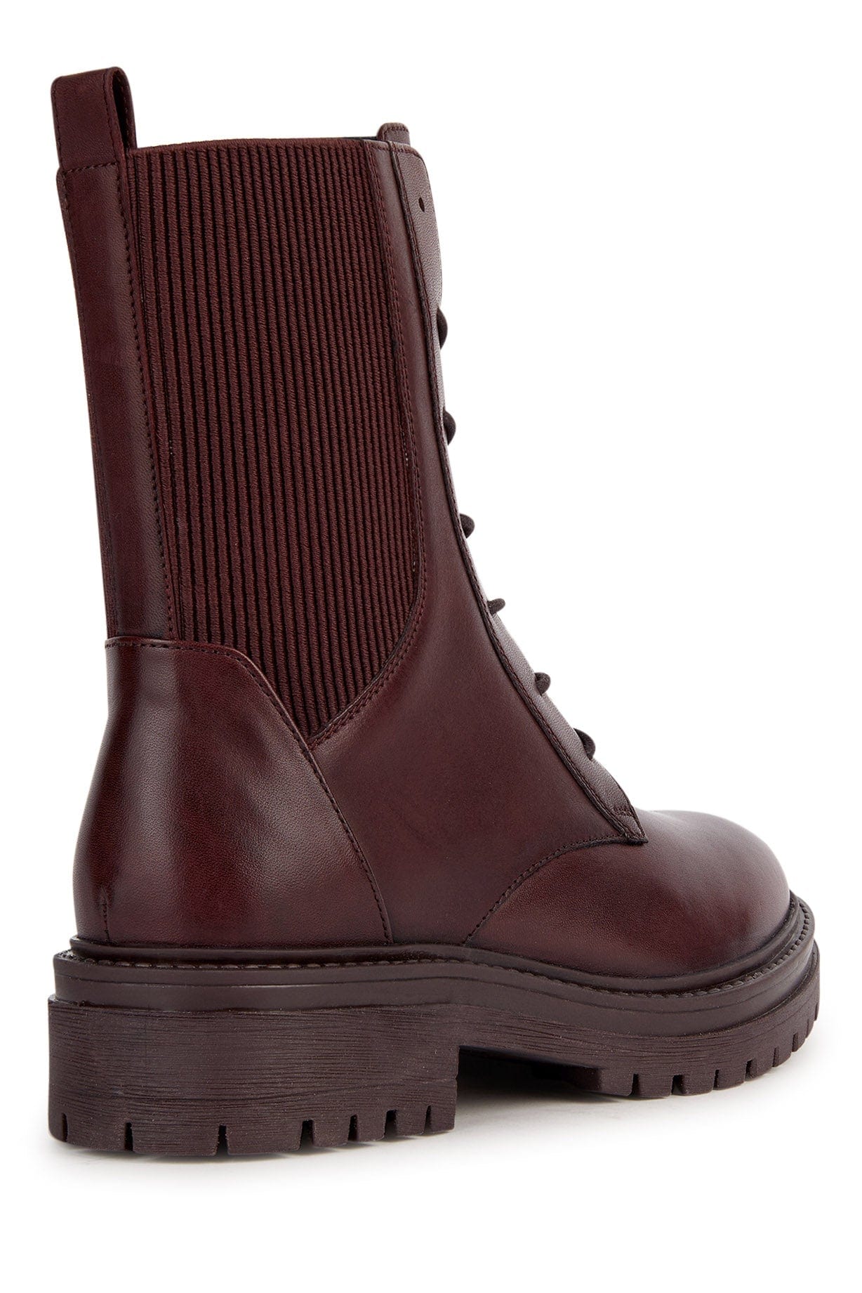 Women's Iridea N Smooth Leather & Elastic Ankle Boots - Wine - Image 4