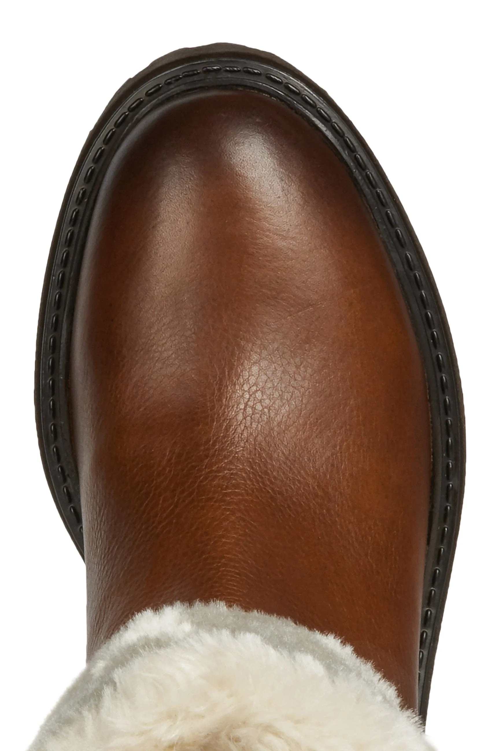 Women's Iridea Suede & Leather Faux Fur Lined Boots - Cognac - Image 3