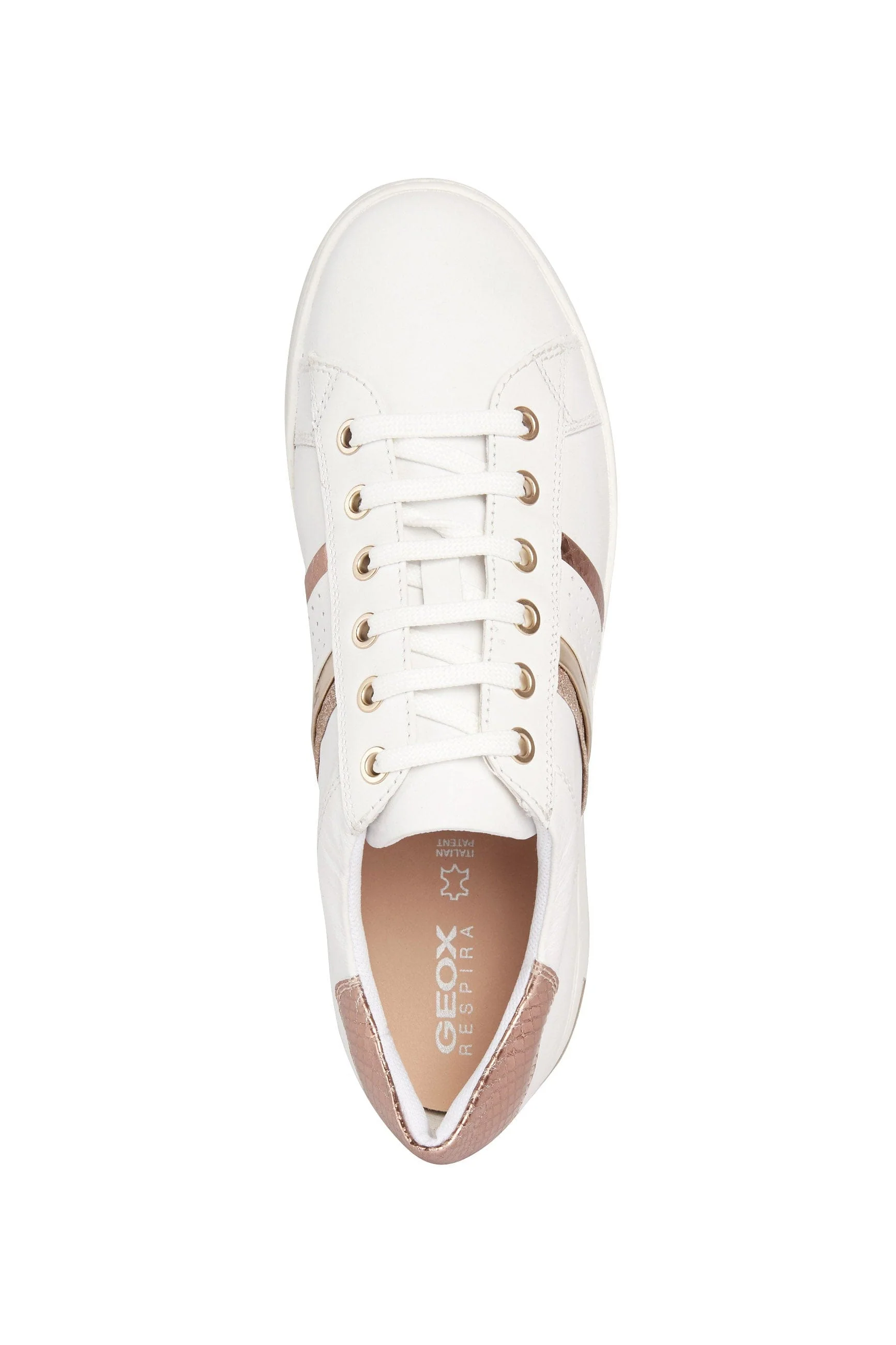 Womens Jaysen Trainers - White/Rose Gold - Image 5