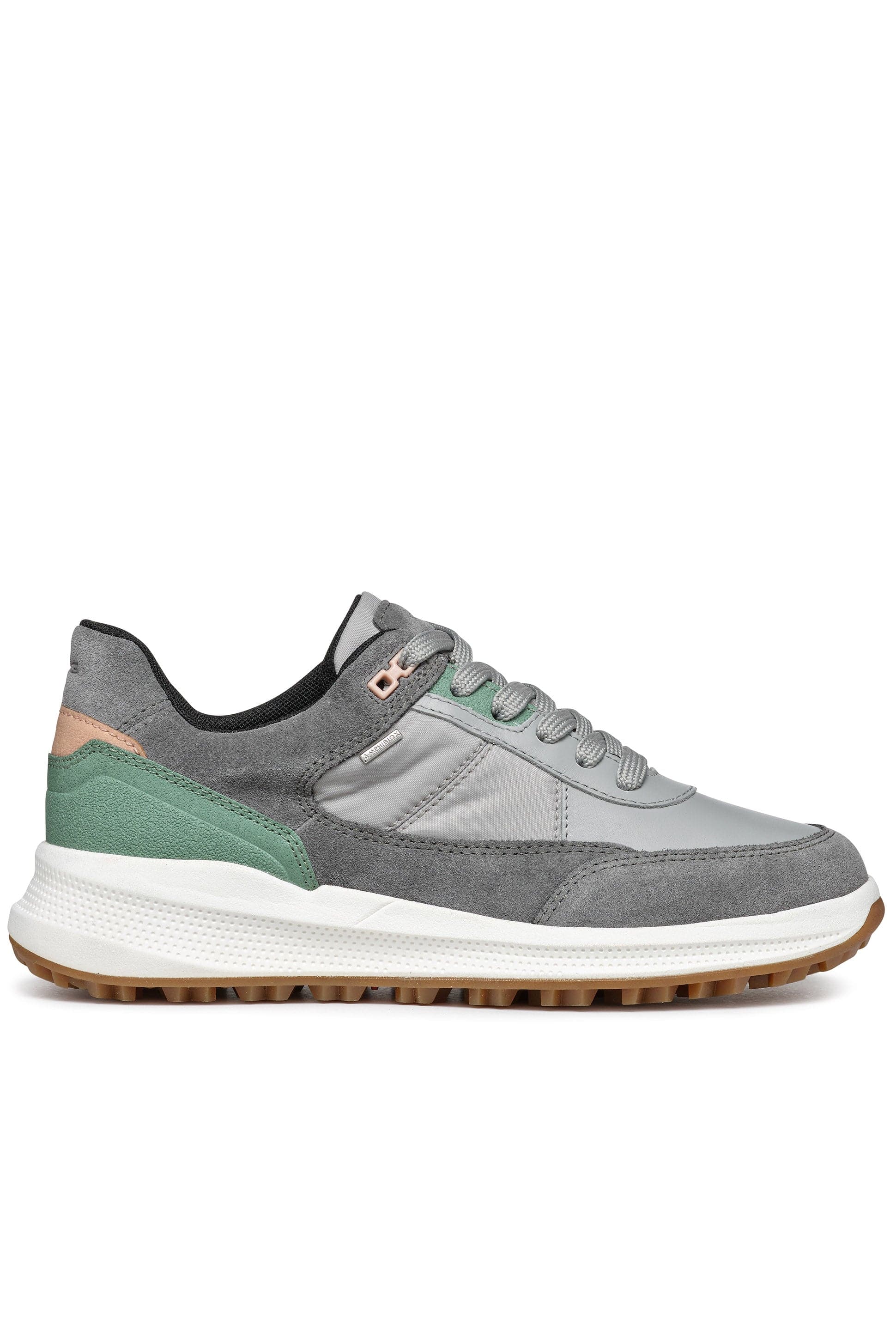 Womens PG1X ABX Suede & Nappa Trainers - Dark Stone/Light Grey