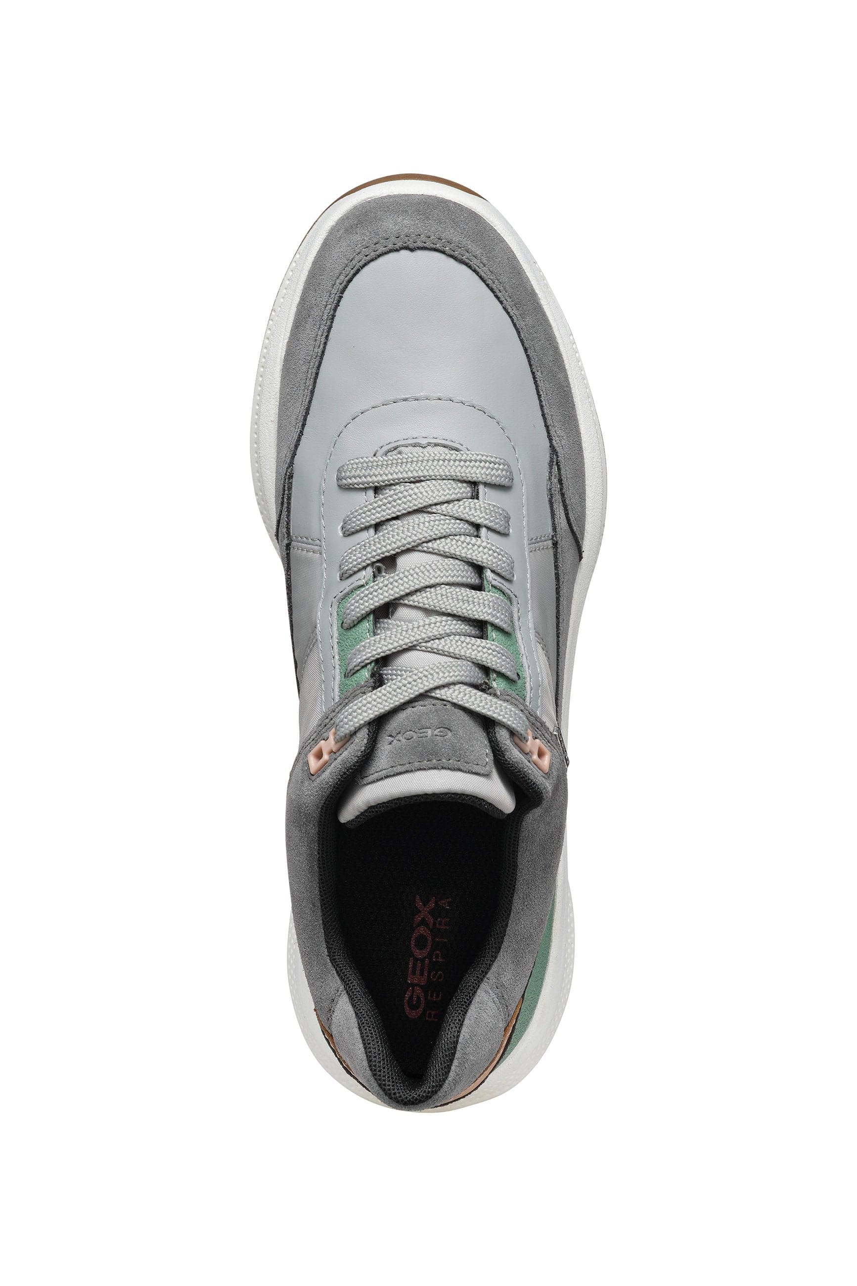 Womens PG1X ABX Suede & Nappa Trainers - Dark Stone/Light Grey - Image 5