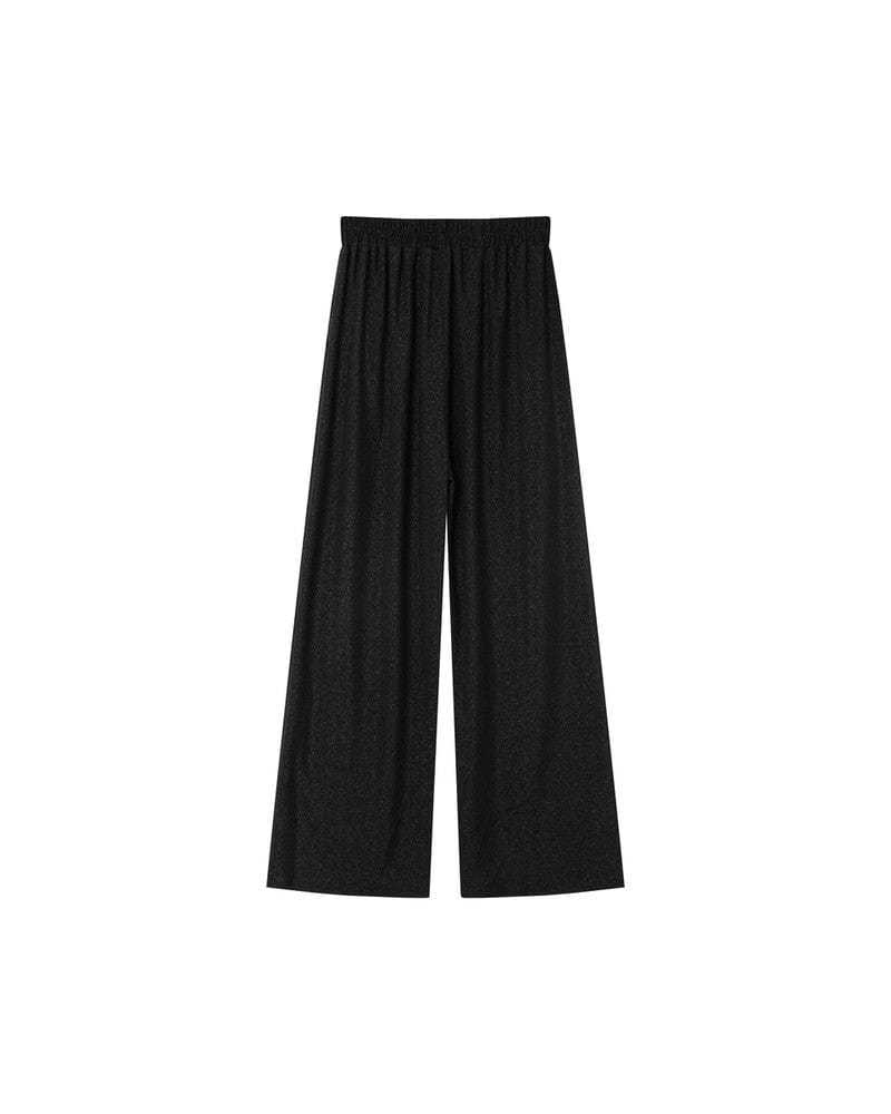 Lorenzo Glitter Wide Leg Trousers - Noir - Image 2