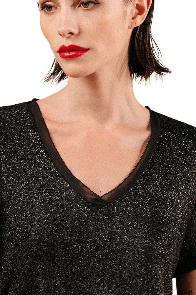 Lover Glitter T-Shirt - Noir - Image 2