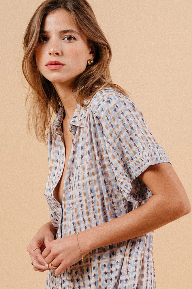 Mauve Printed Maxi Dress - Ecru/Multi - Image 3