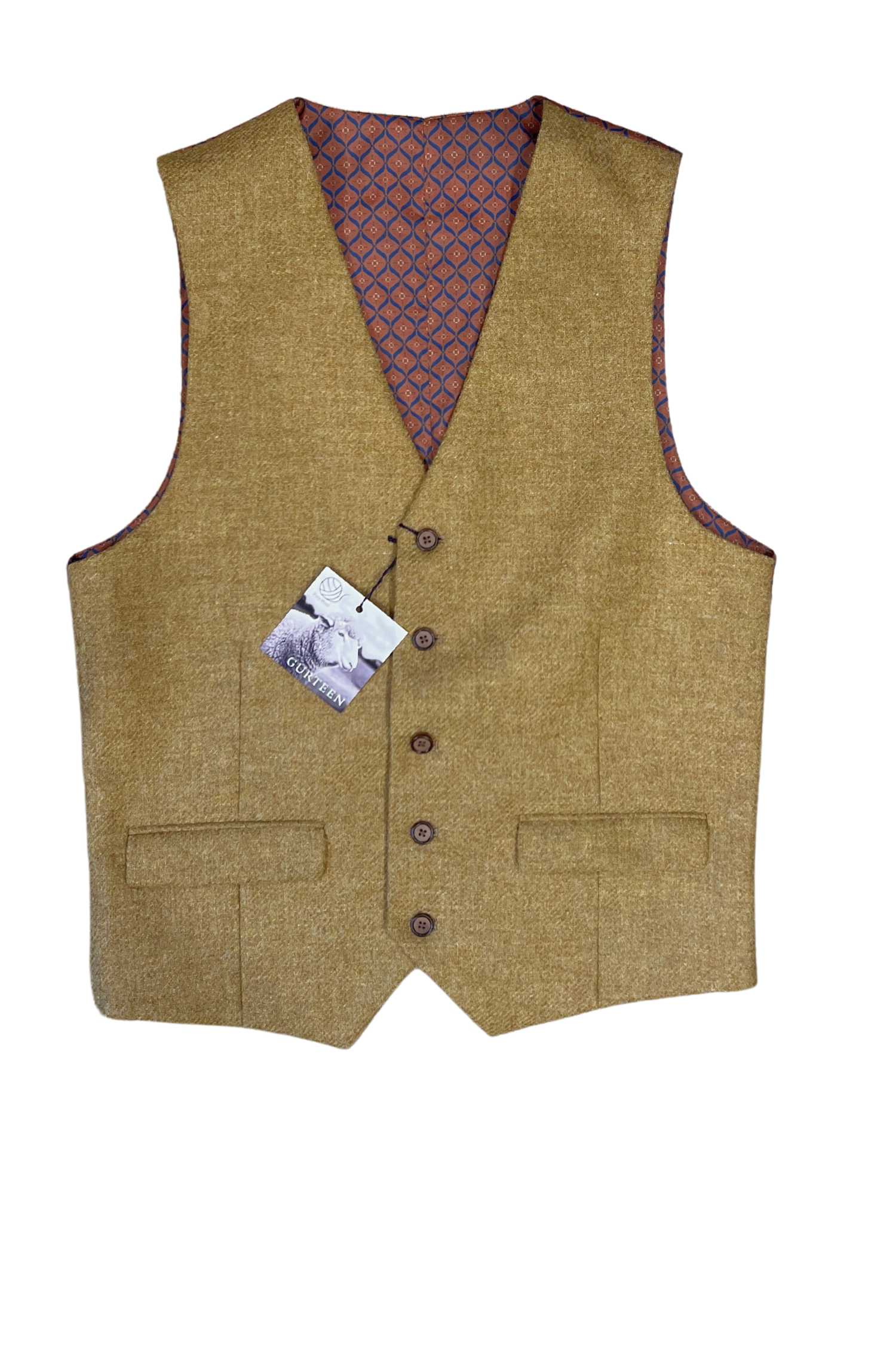 Ross Wool Waistcoat - Corn