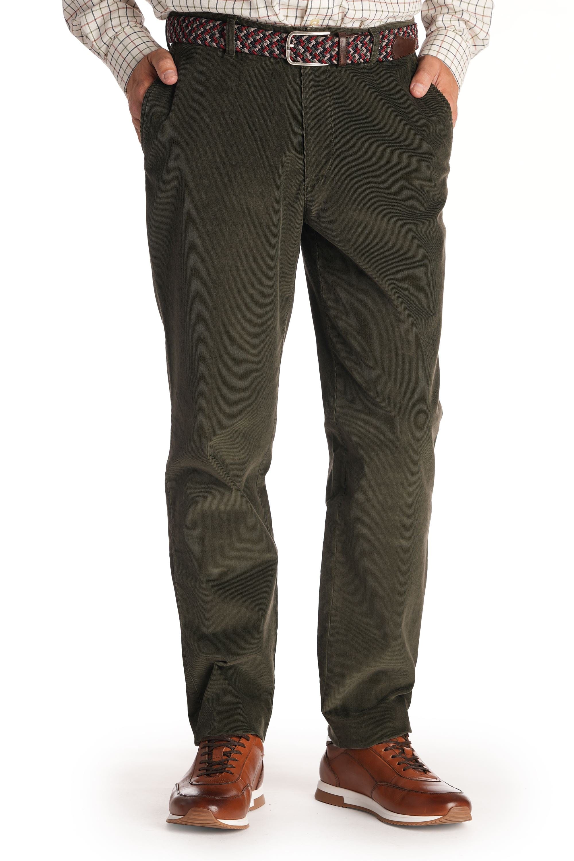 Rushmoor Comfort Stretch Corduroy Trousers - Olive