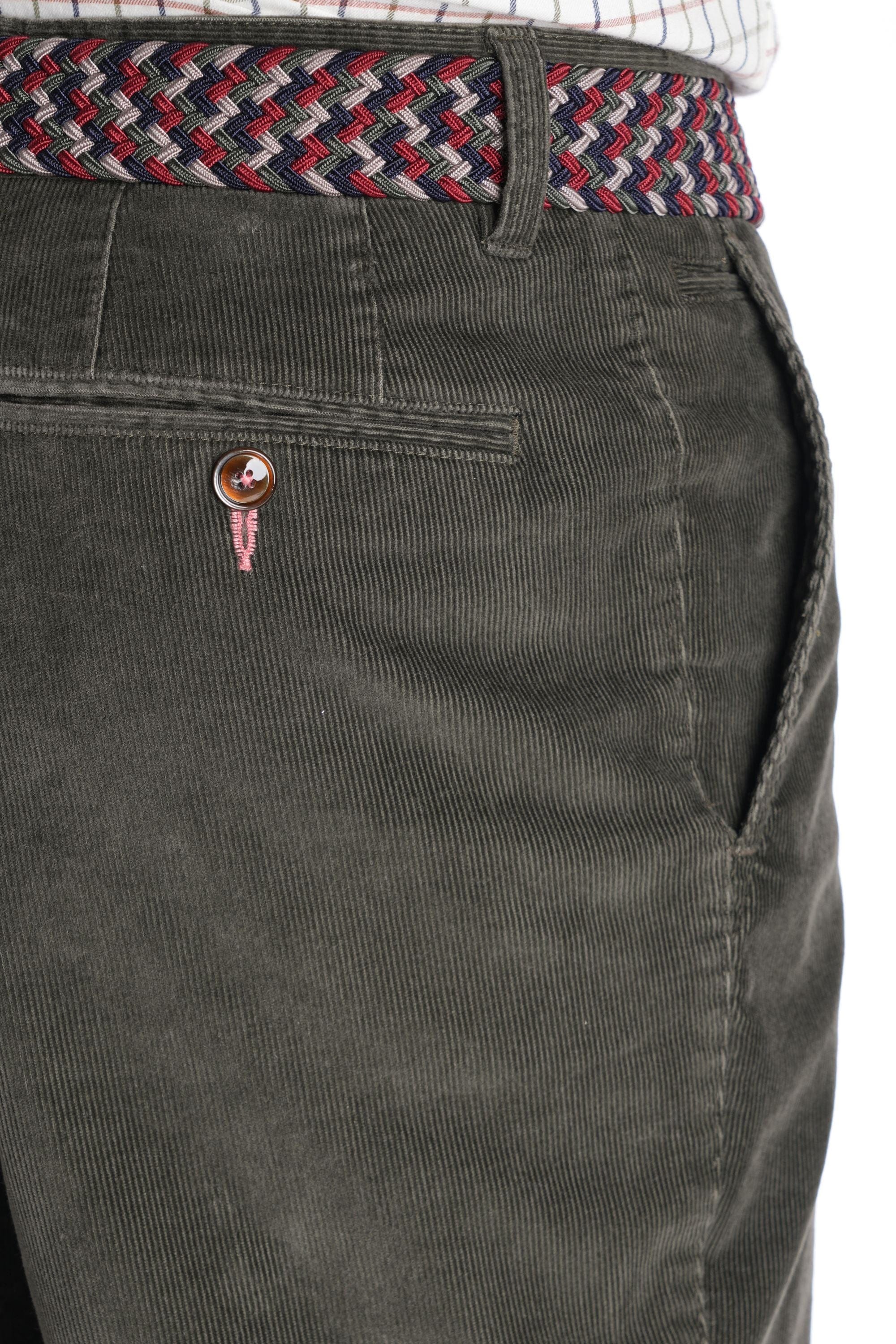 Rushmoor Comfort Stretch Corduroy Trousers - Olive - Image 2