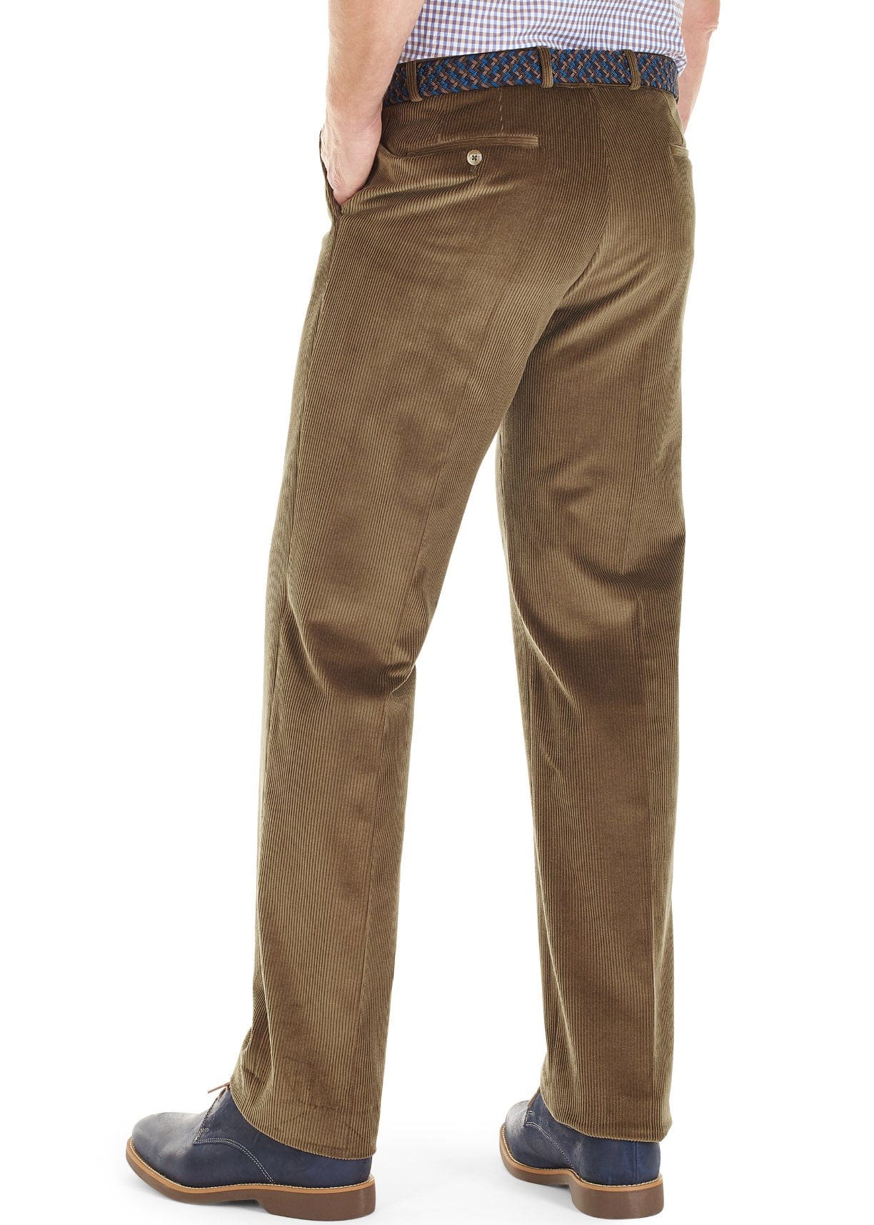 Verona Stretch Cord Trousers - Suede - Image 2