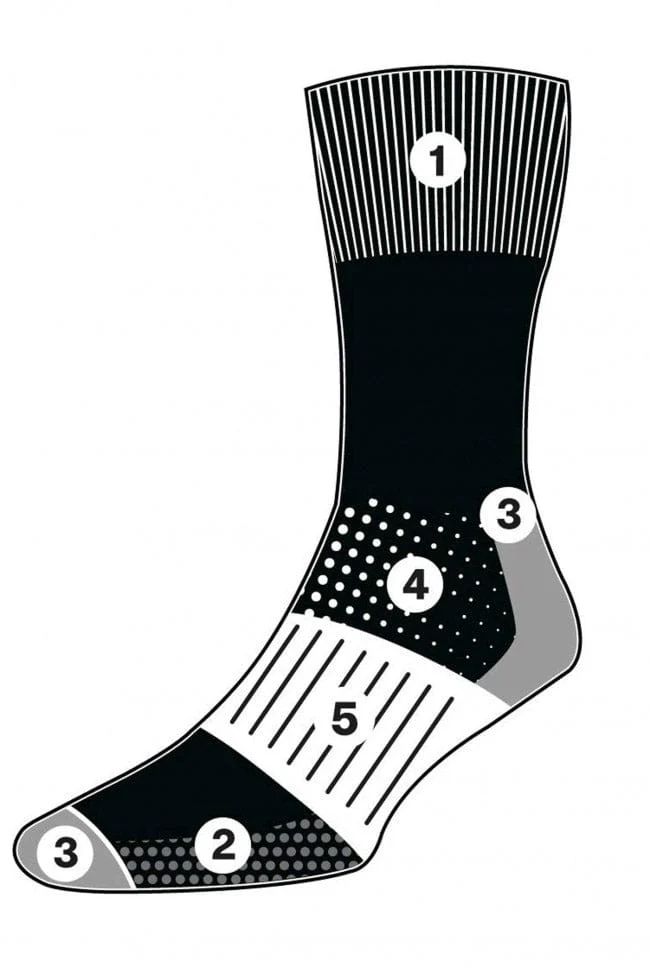 Comfort Top Wool Work Socks 2 Pack - Assorted - Image 3