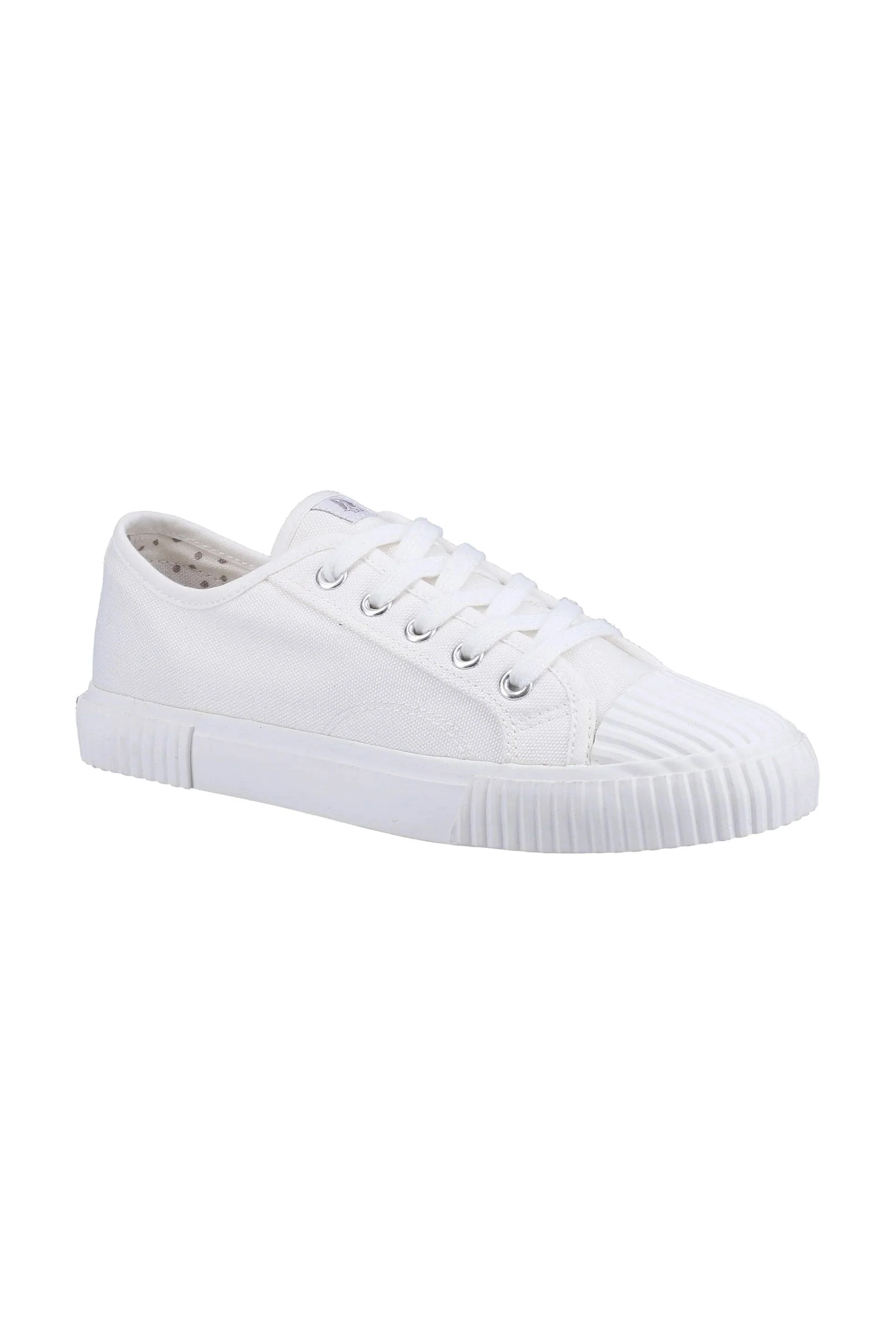 Brooke Canvas Trainers - White - Image 2