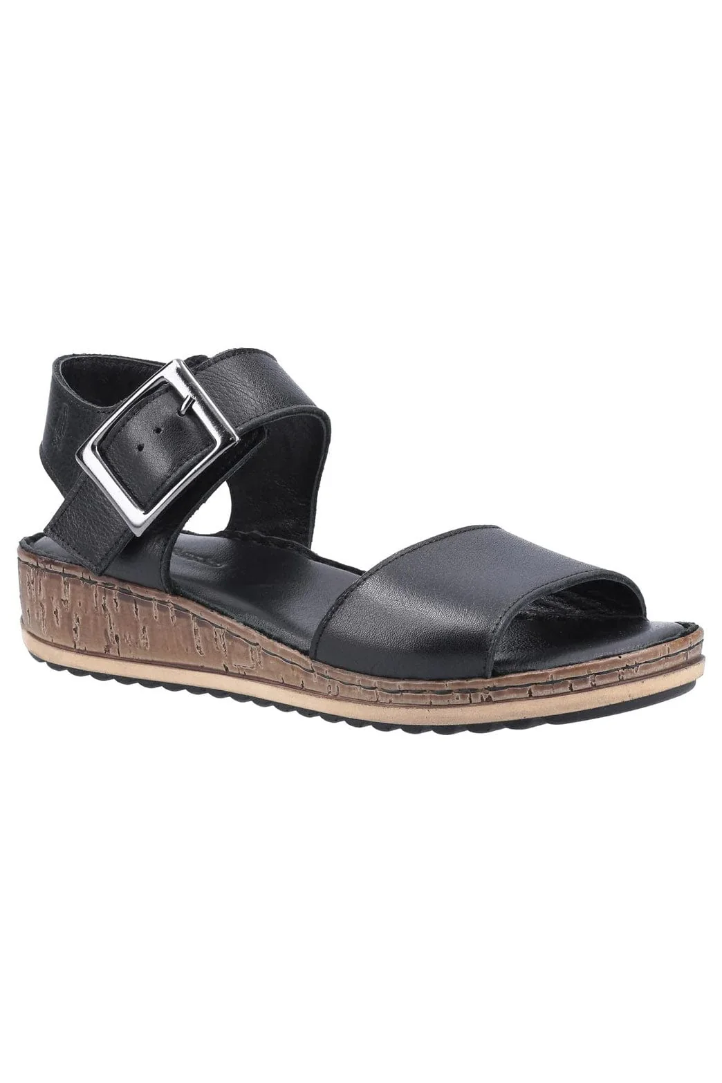 Ellie Leather Sandals - Black - Image 2