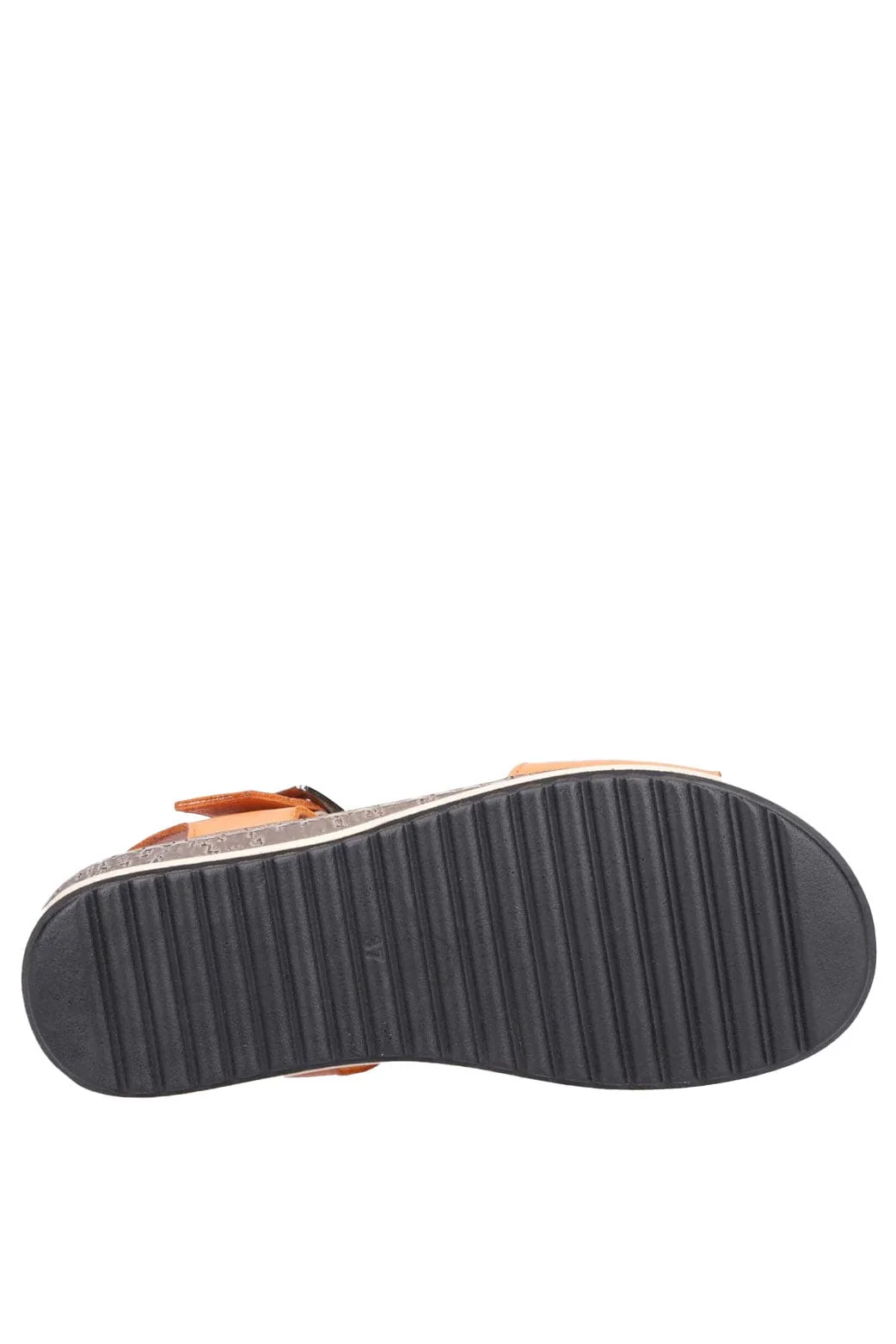 Ellie Leather Sandals - Orange - Image 4