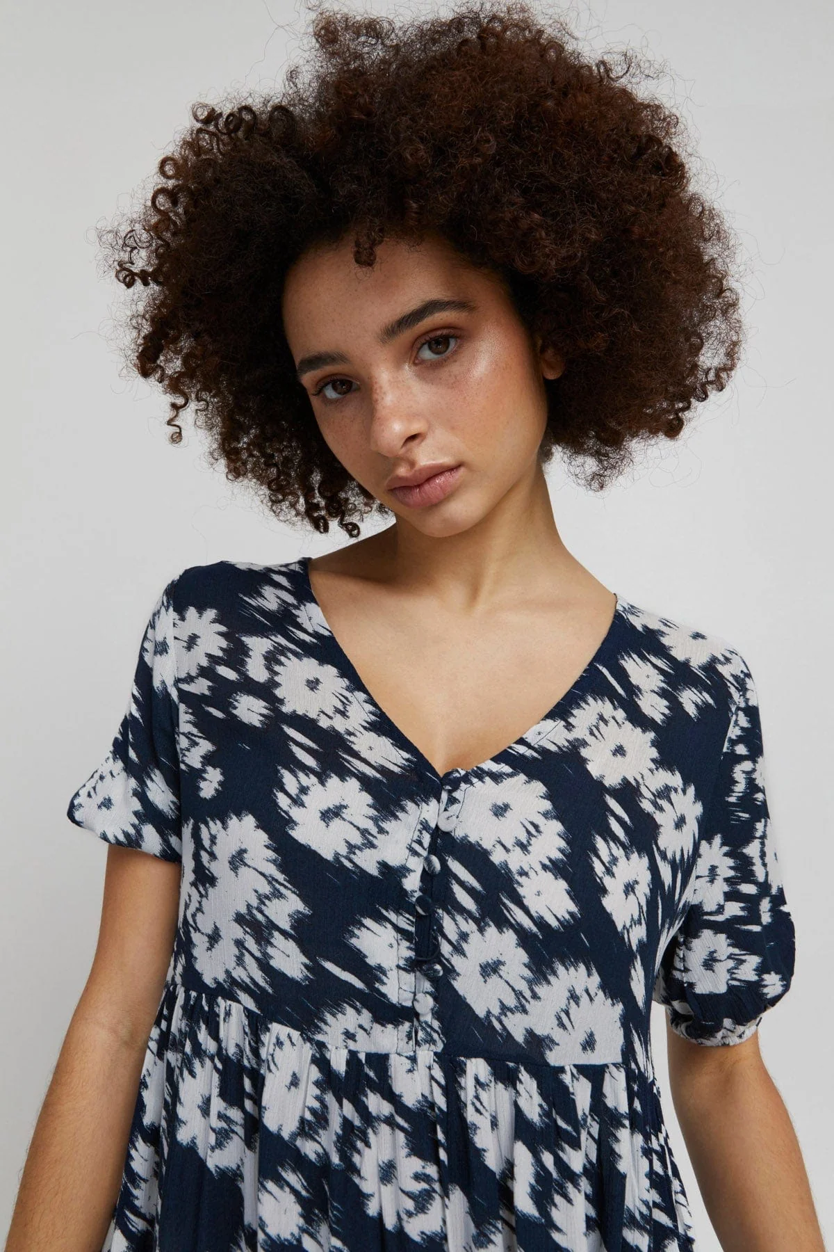Marrakech Printed Summer Dress - Total Eclipse - Image 3