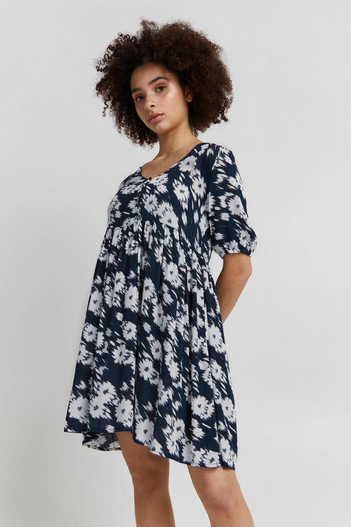 Marrakech Printed Summer Dress - Total Eclipse - Image 5