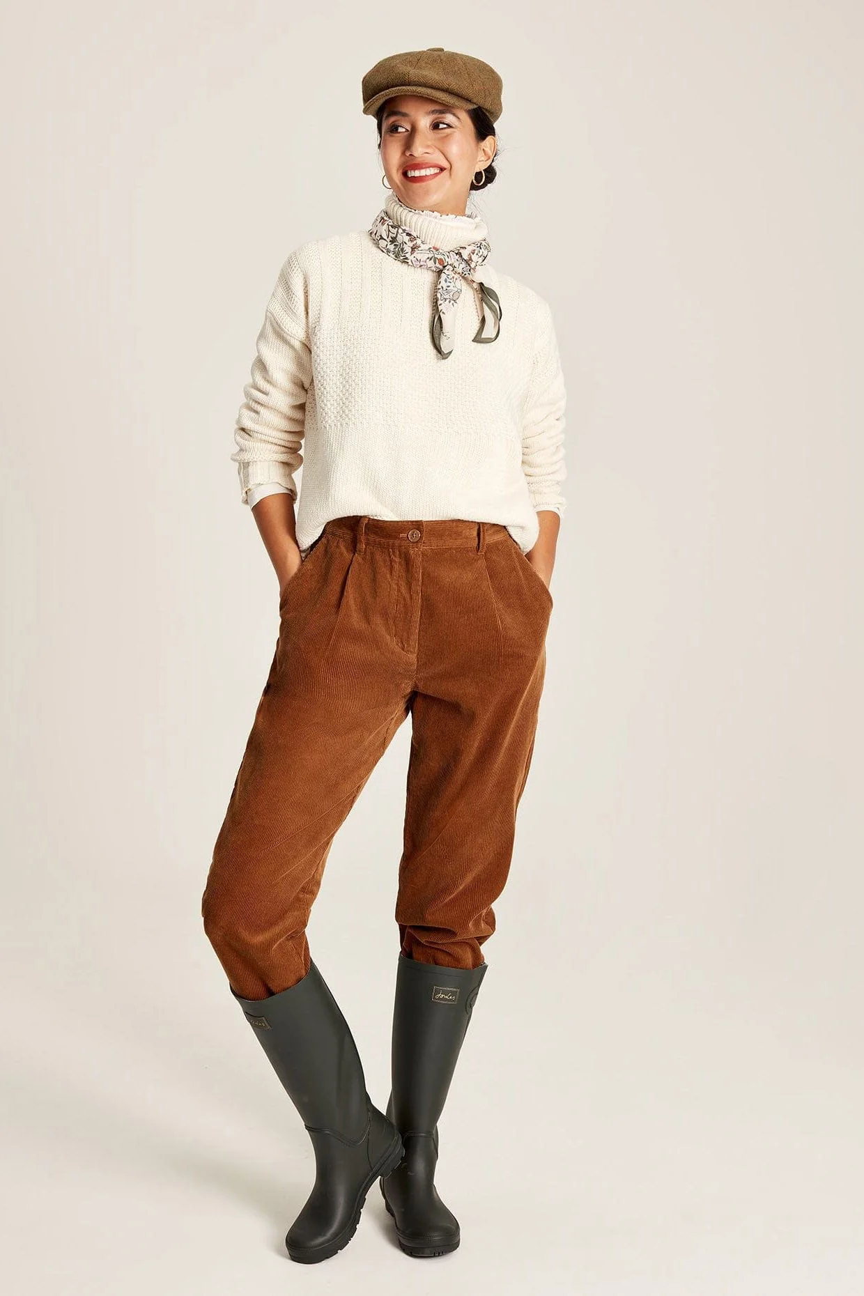 Joyce Roll Neck Jumper - Buttermilk - Image 5