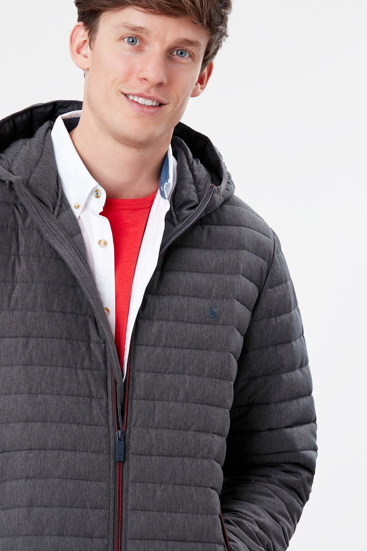 Snug Showerproof Padded Jacket - Grey Marl - Image 4