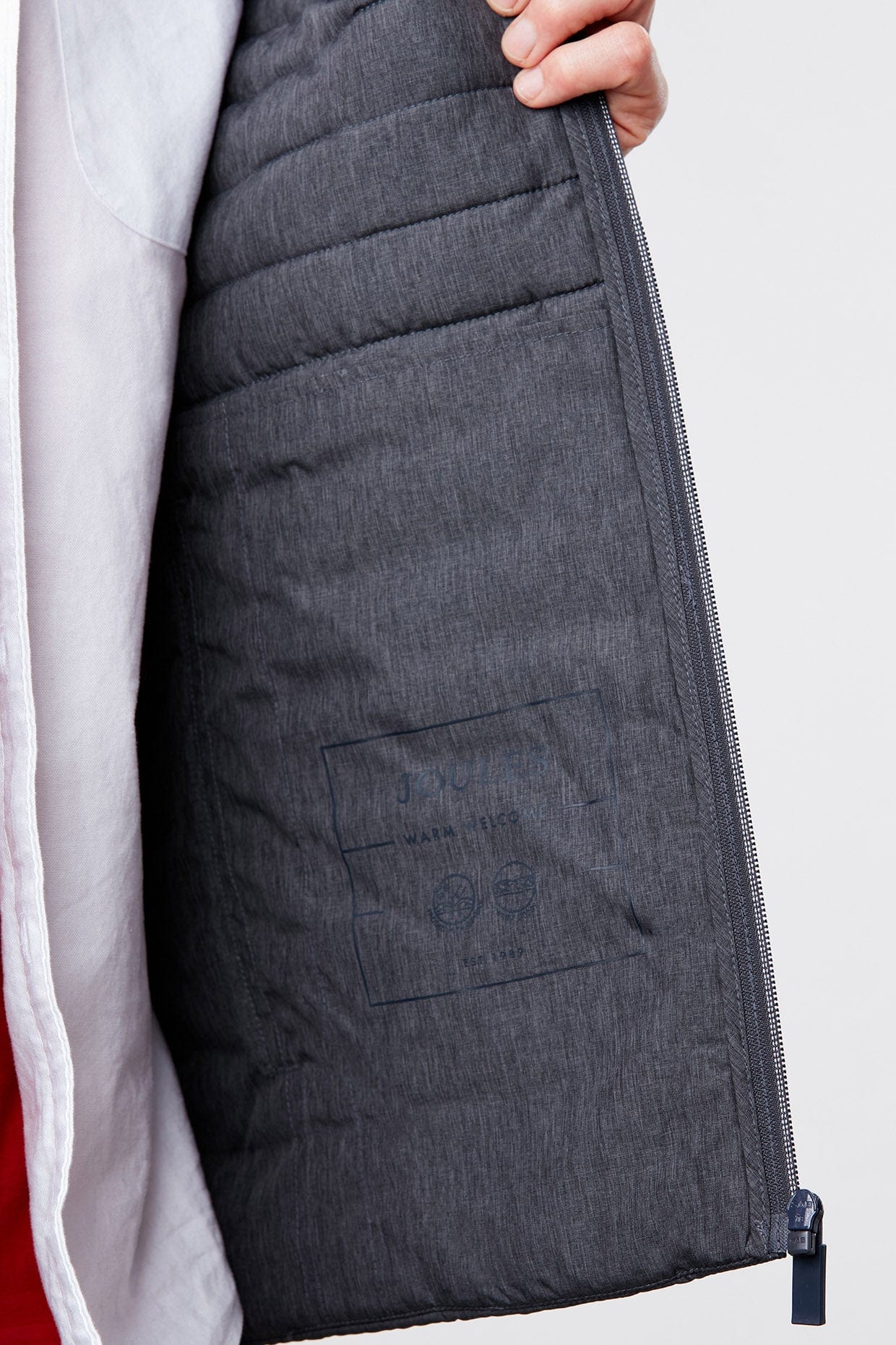 Snug Showerproof Padded Jacket - Grey Marl - Image 5