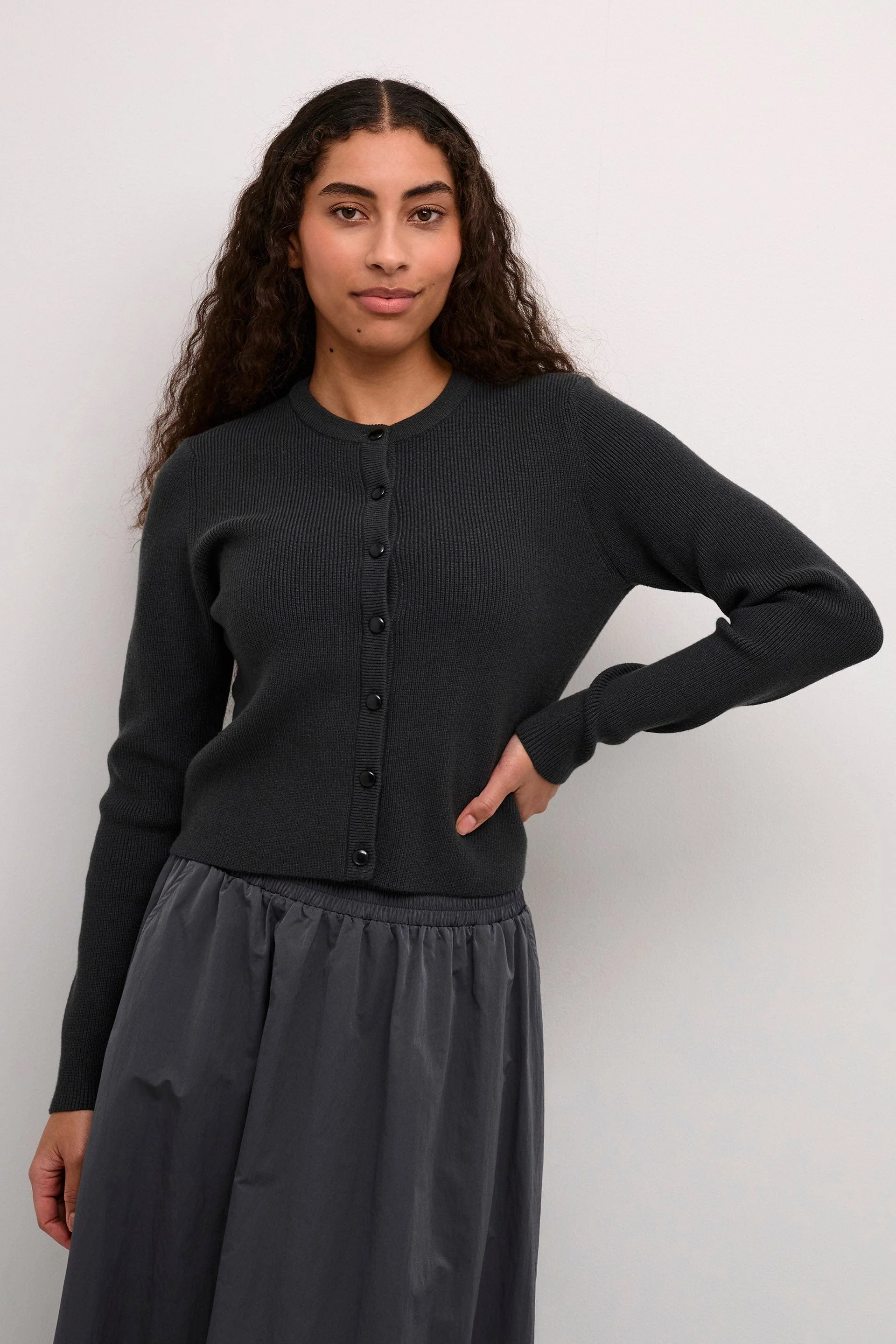 Amy Cardigan - Black Oyster - Image 3