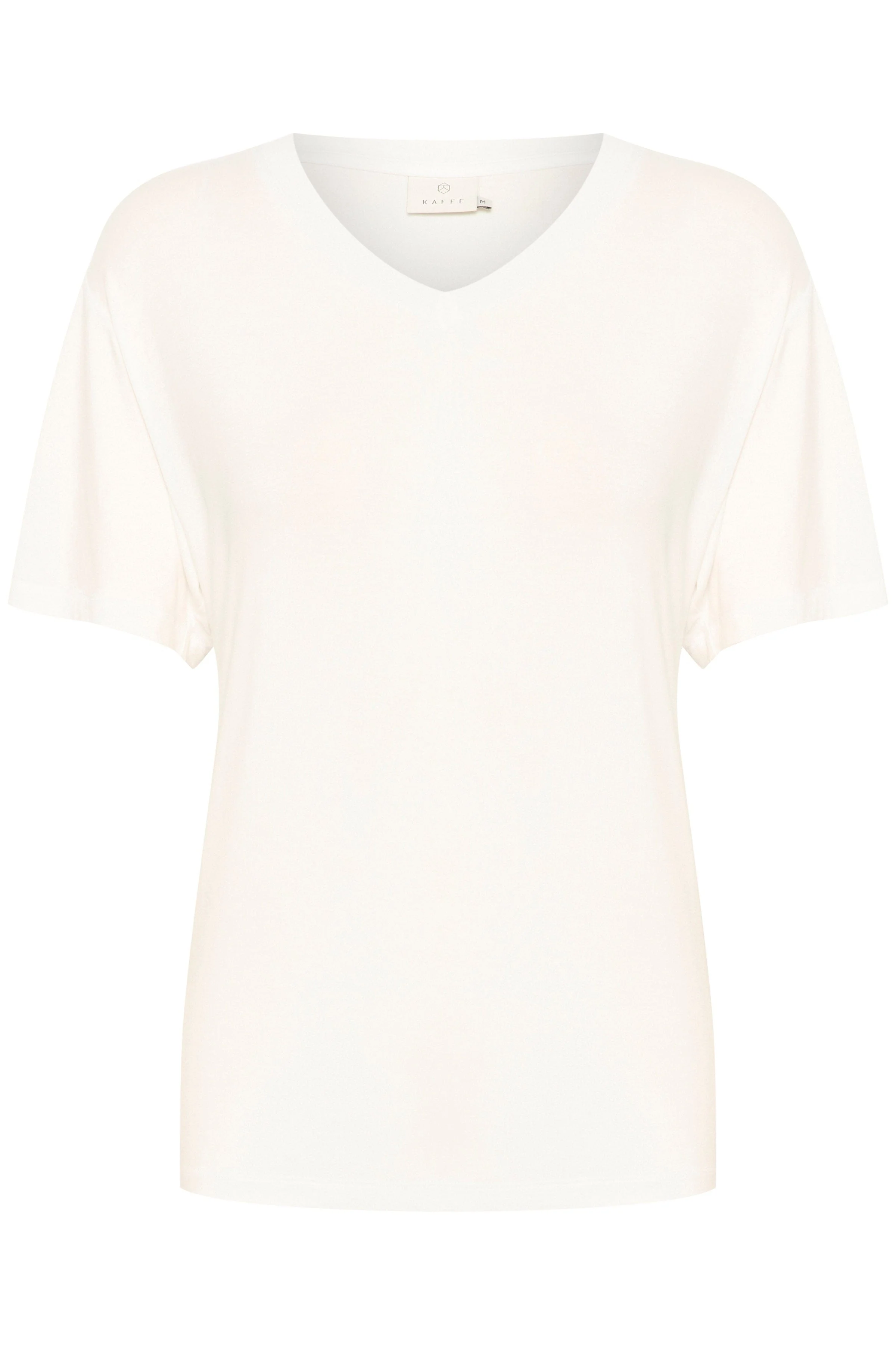 Frida V-Neck T-Shirt - Chalk