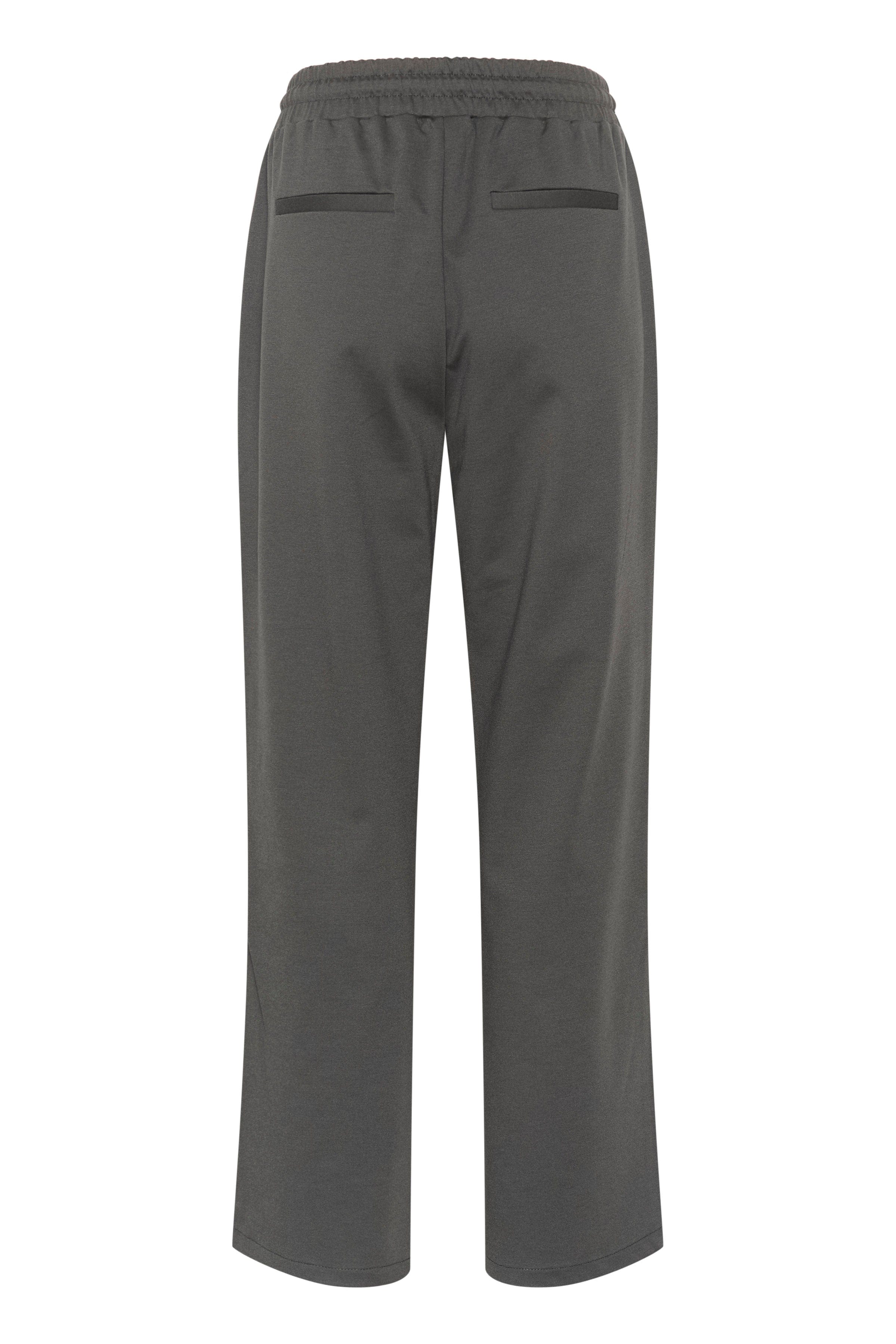 Jenny Wide Leg Jersey Trousers - Black Oyster - Image 7