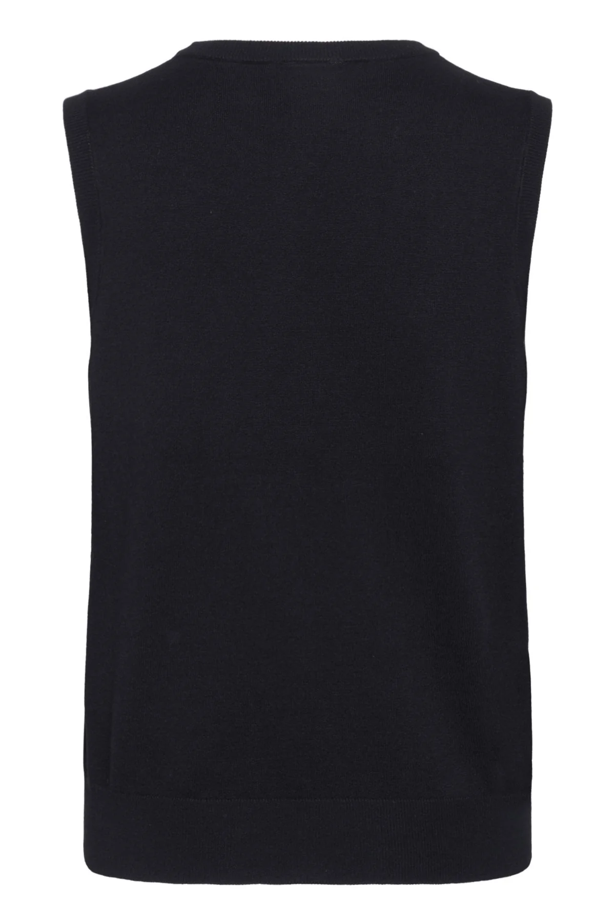Lizza Knit Sleeveless Knit Jumper - Black Deep - Image 6