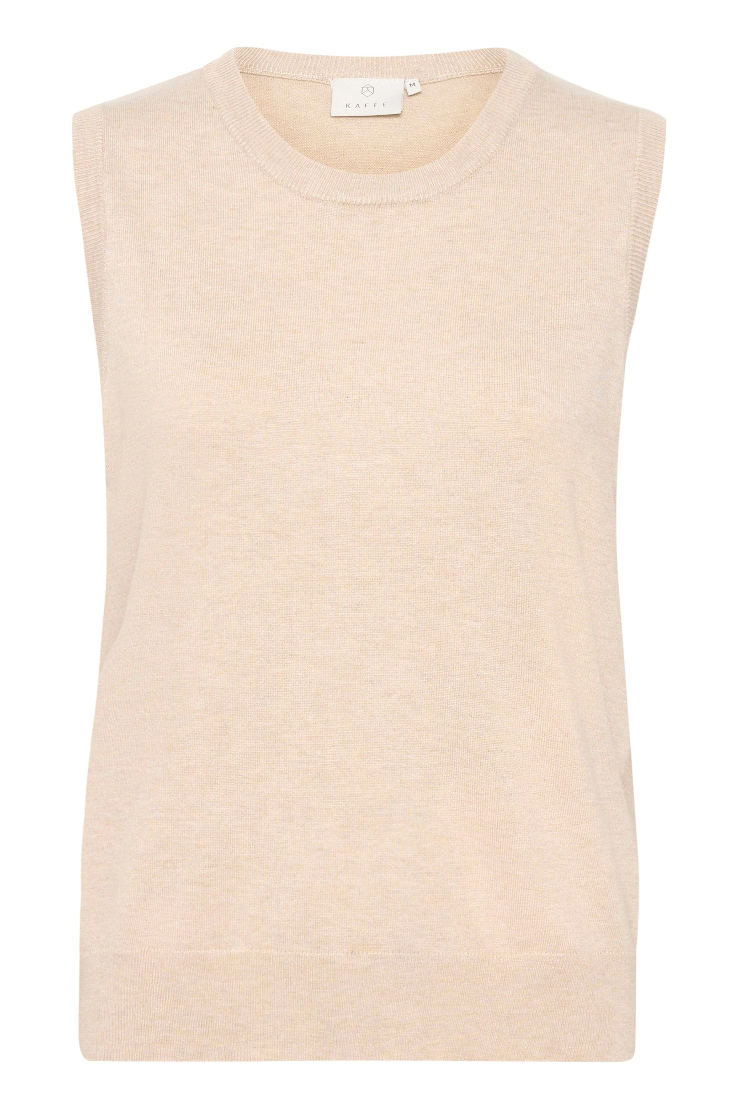 Lizza Sleeveless Knit Top - Feather Gray Melange