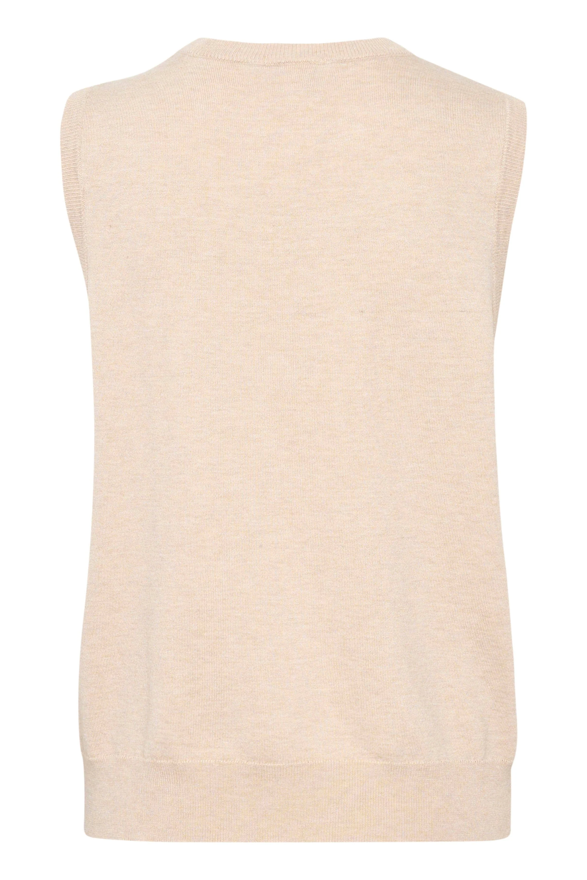 Lizza Sleeveless Knit Top - Feather Gray Melange - Image 2