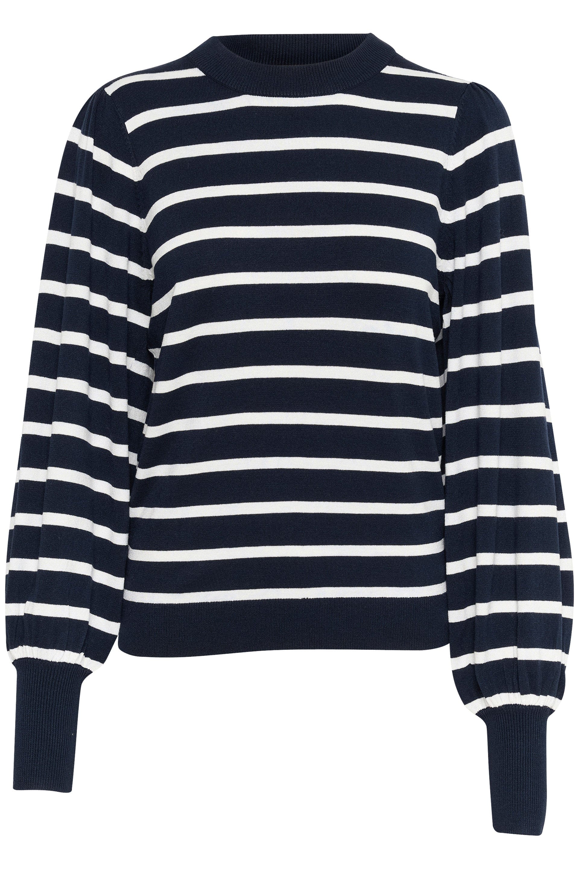 Lizzy Stripe Knit Jumper - Midnight Marine/Chalk Stripe