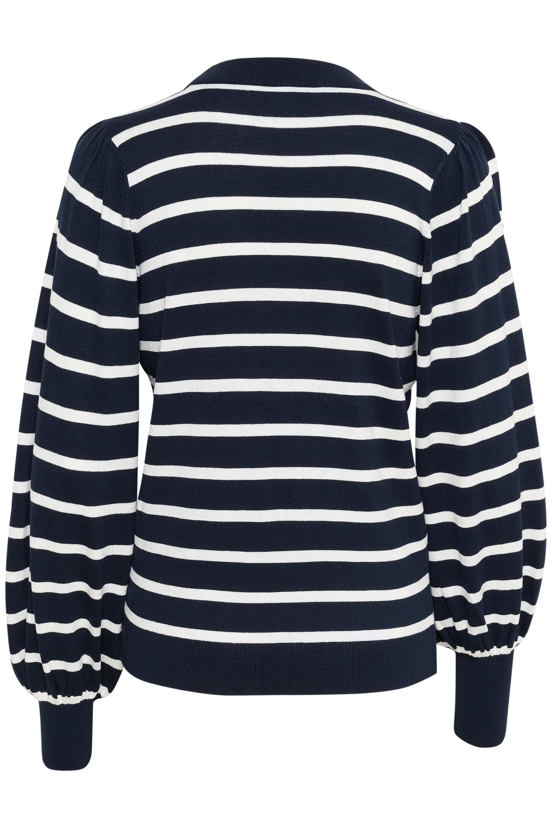Lizzy Stripe Knit Jumper - Midnight Marine/Chalk Stripe - Image 6