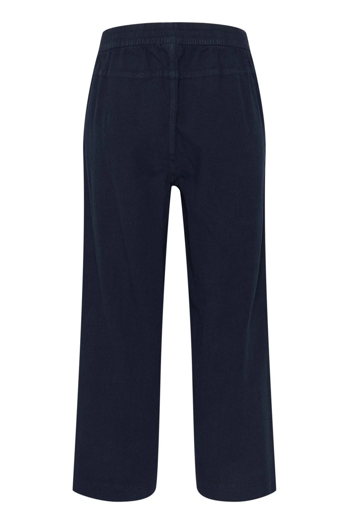 Naya Cotton Elasticated Waist Cropped Trousers - Midnight Marine - Image 6