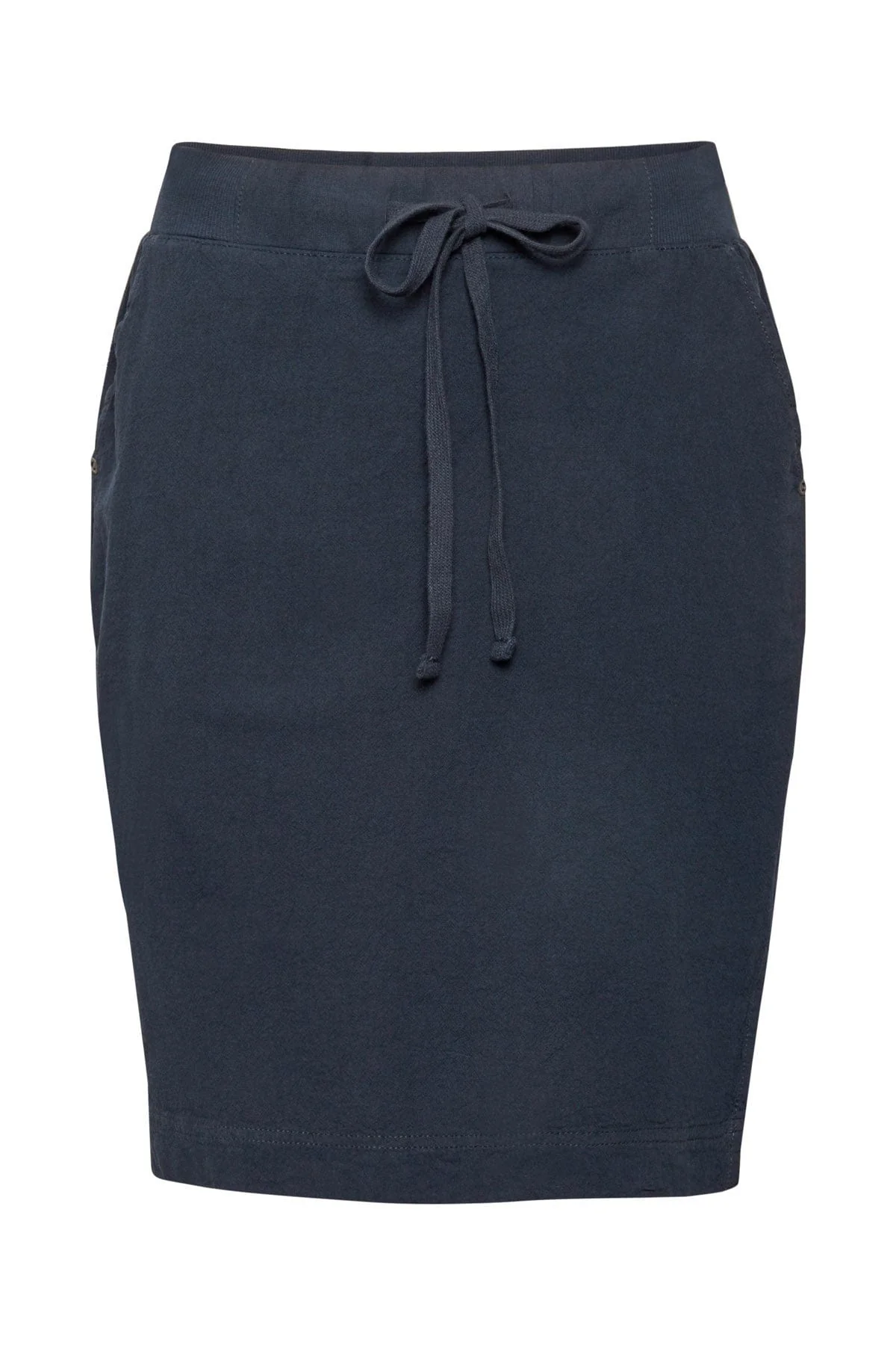 Naya Cotton Elasticated Waist Skirt - Midnight Marine
