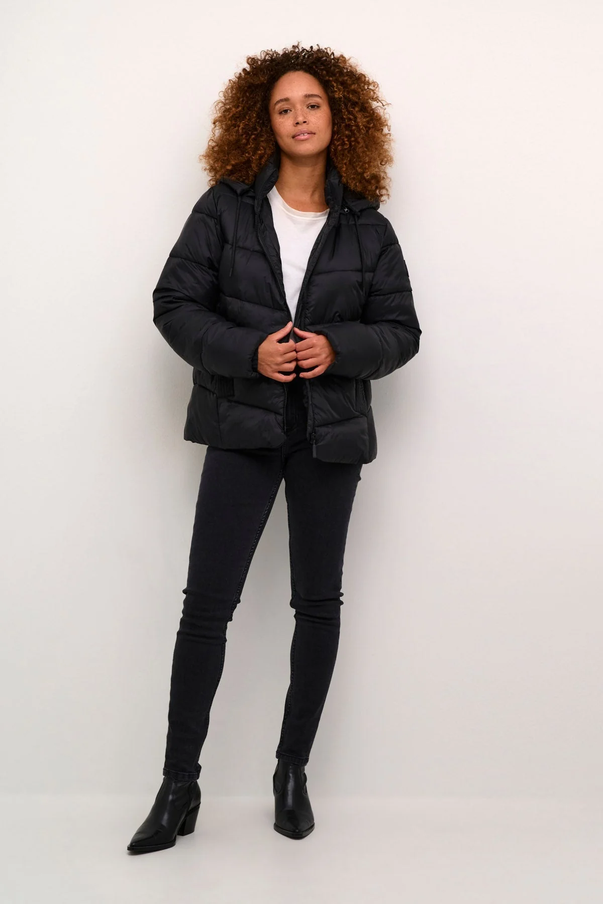 Susanne Puffer Jacket - Black Deep - Image 5
