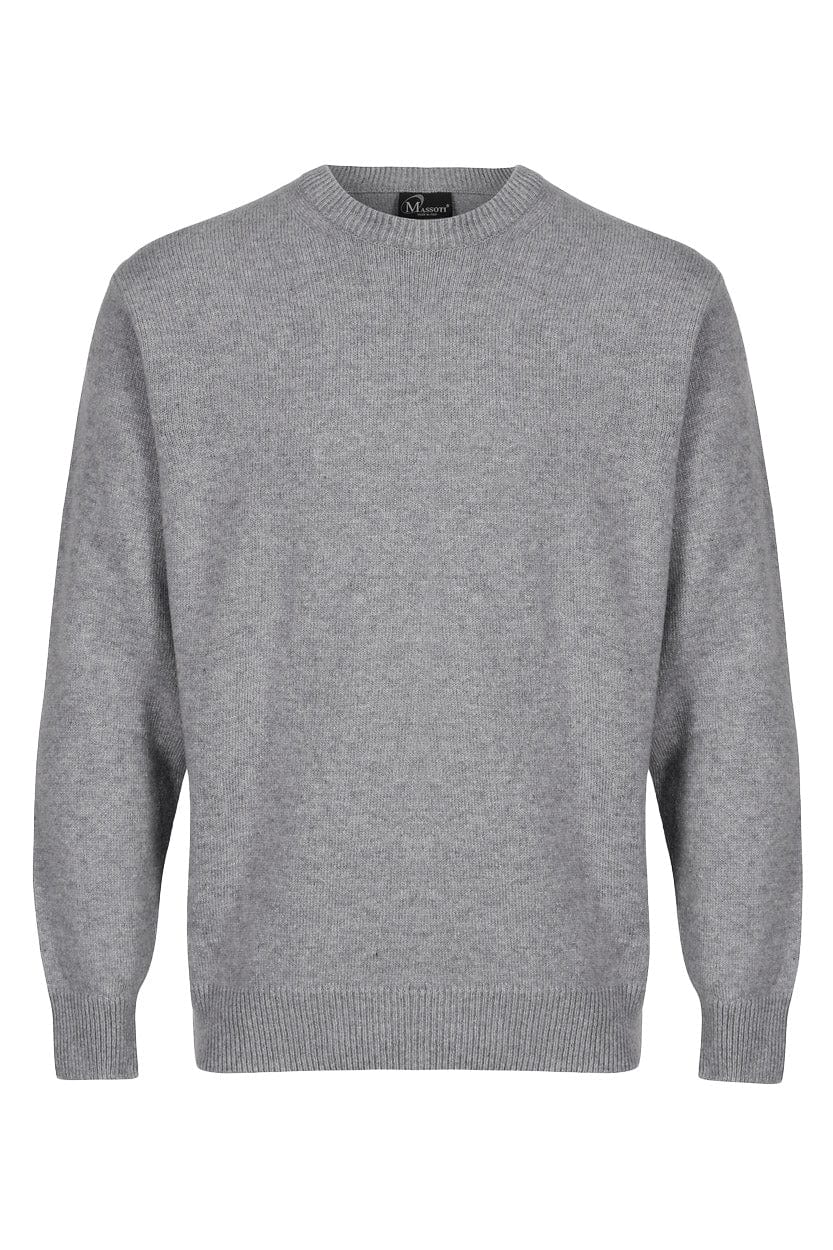 Lambswool Crew Neck Jumper - Silver