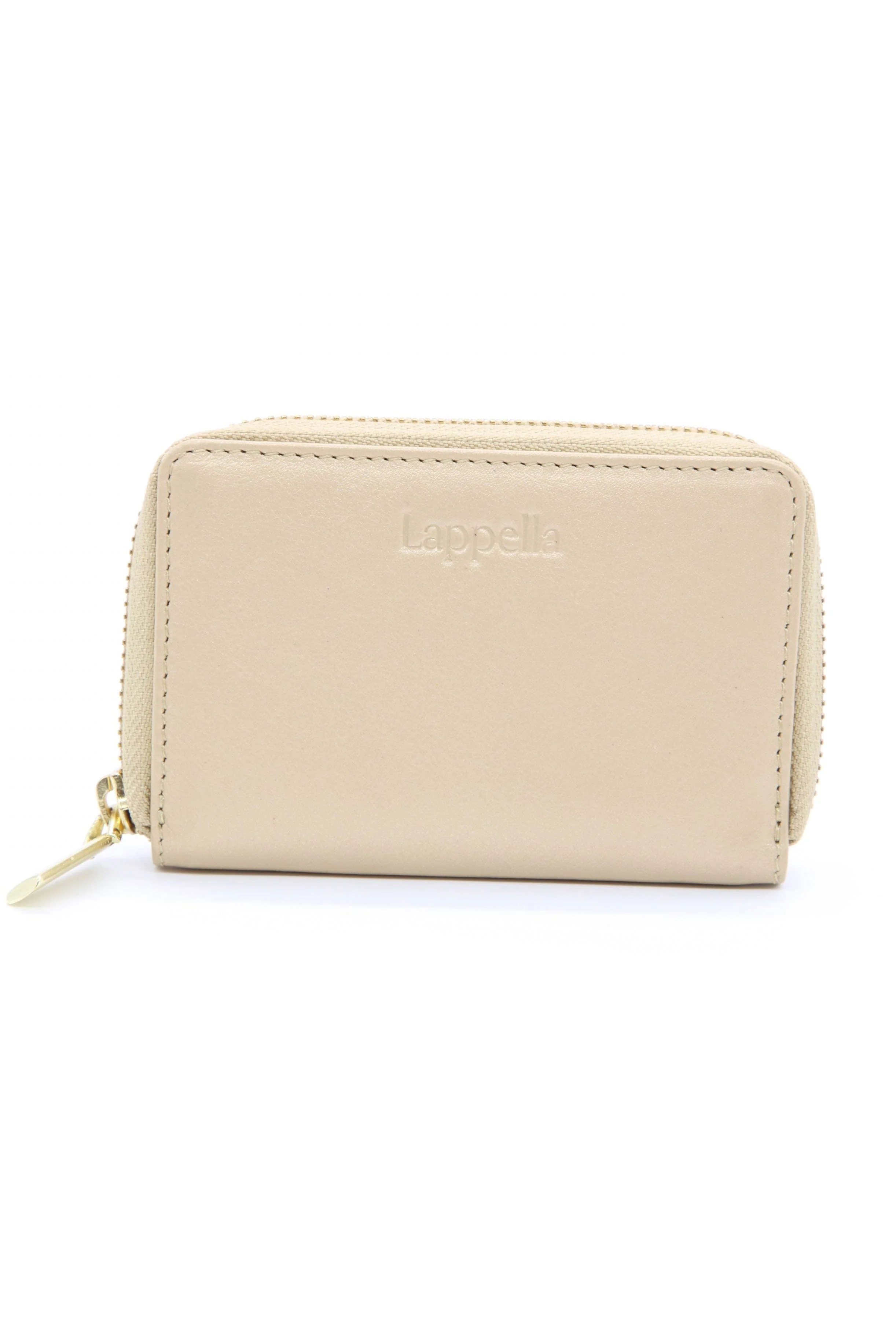 Eva Small Leather Purse - Gold