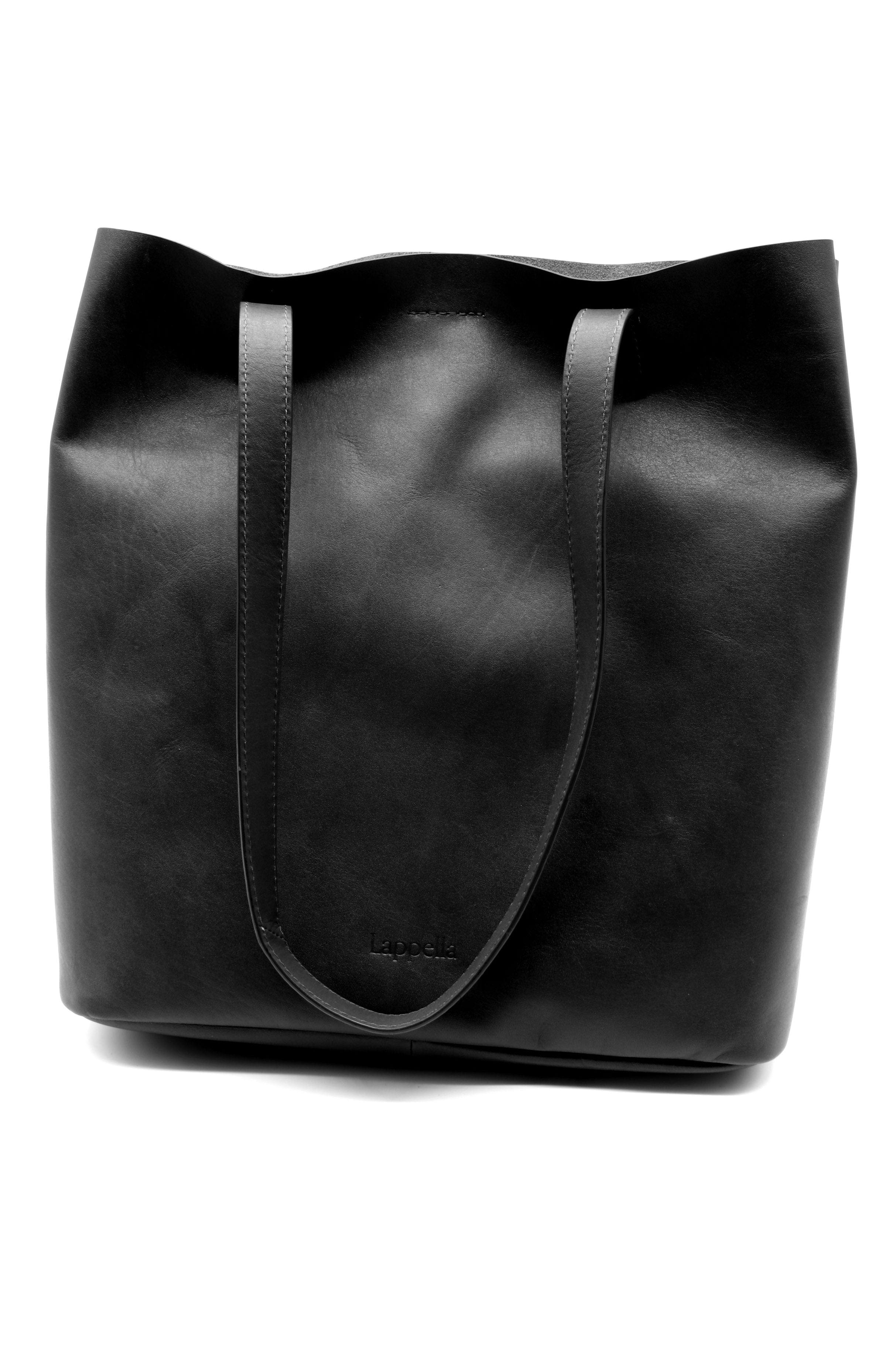 Susie Leather Shopper Bag - Black