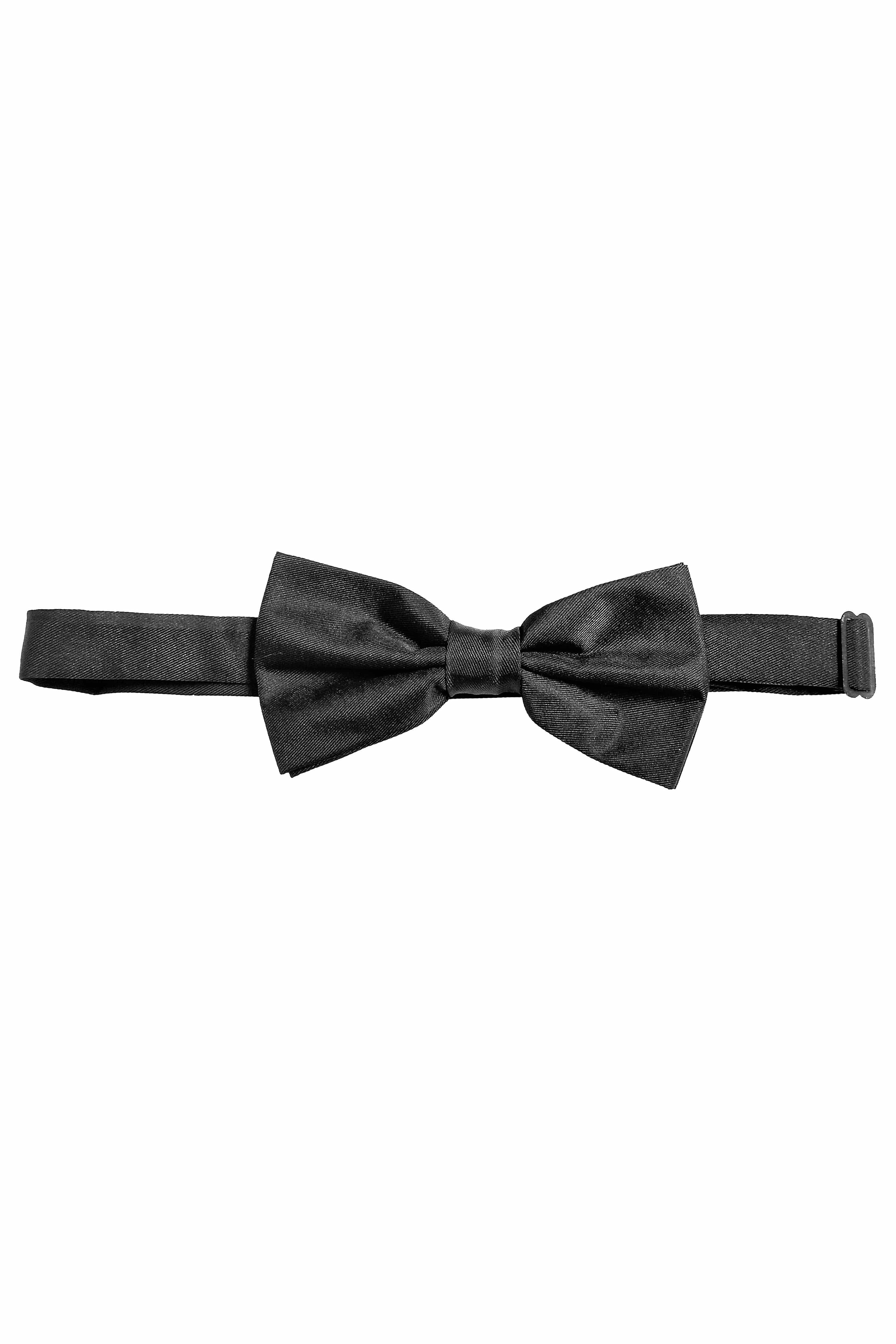 Fine Twill Bow Tie - Black