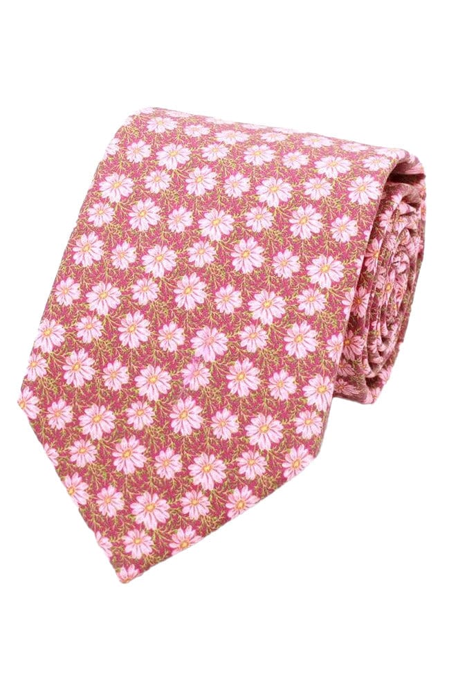 Liberty Peter Robert Cotton Tie - Pink