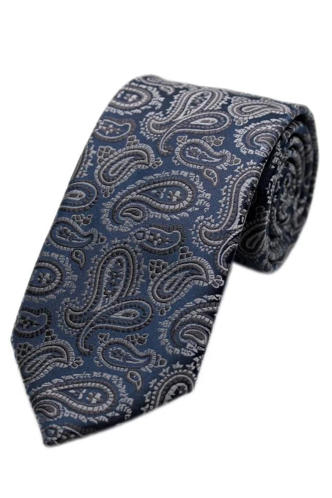 Paisley Tie - Grey