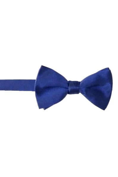 Satin Ready Tied Bow Tie - Blue