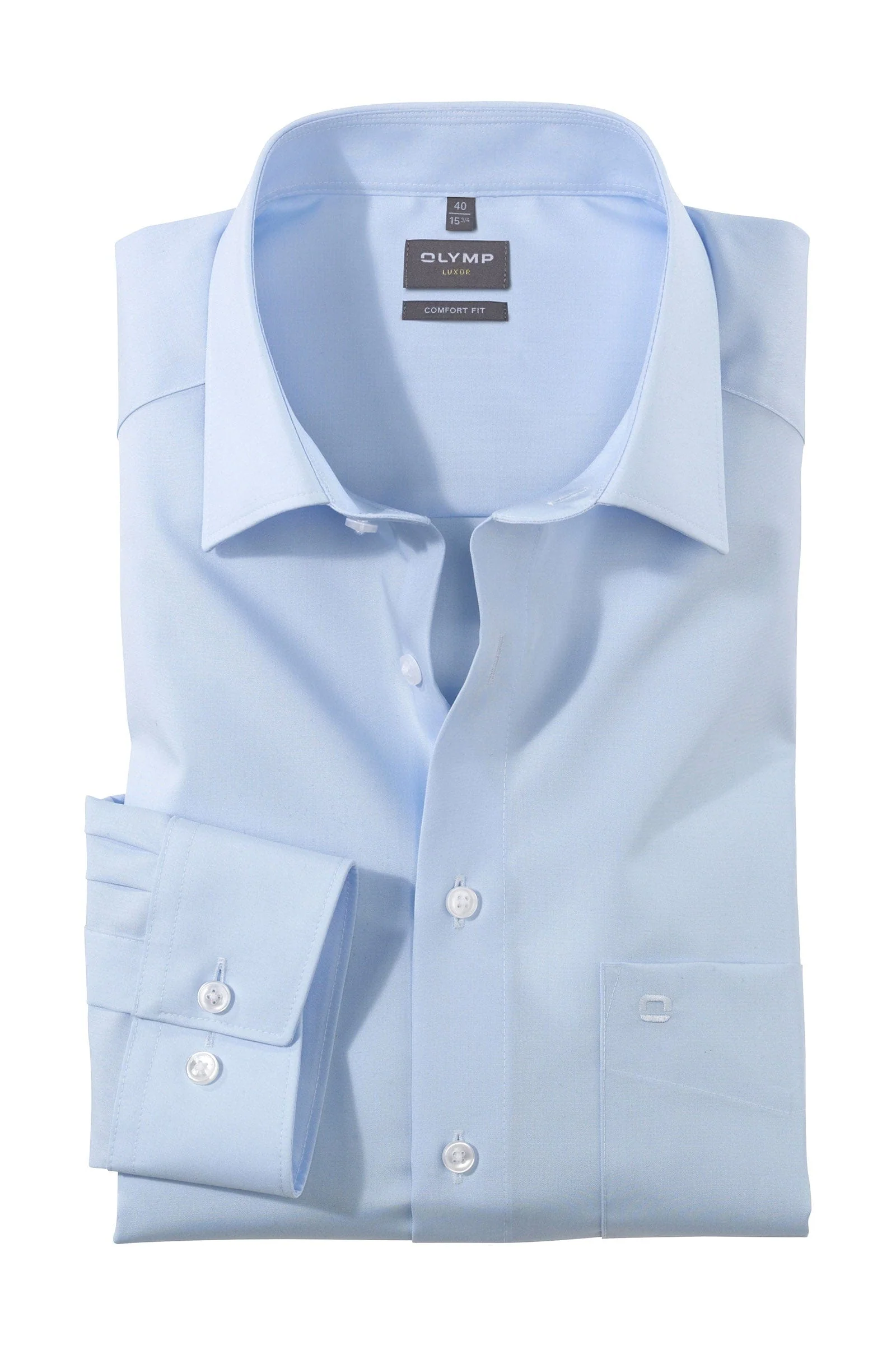 Luxor Comfort Fit Plain Shirt - Light Blue