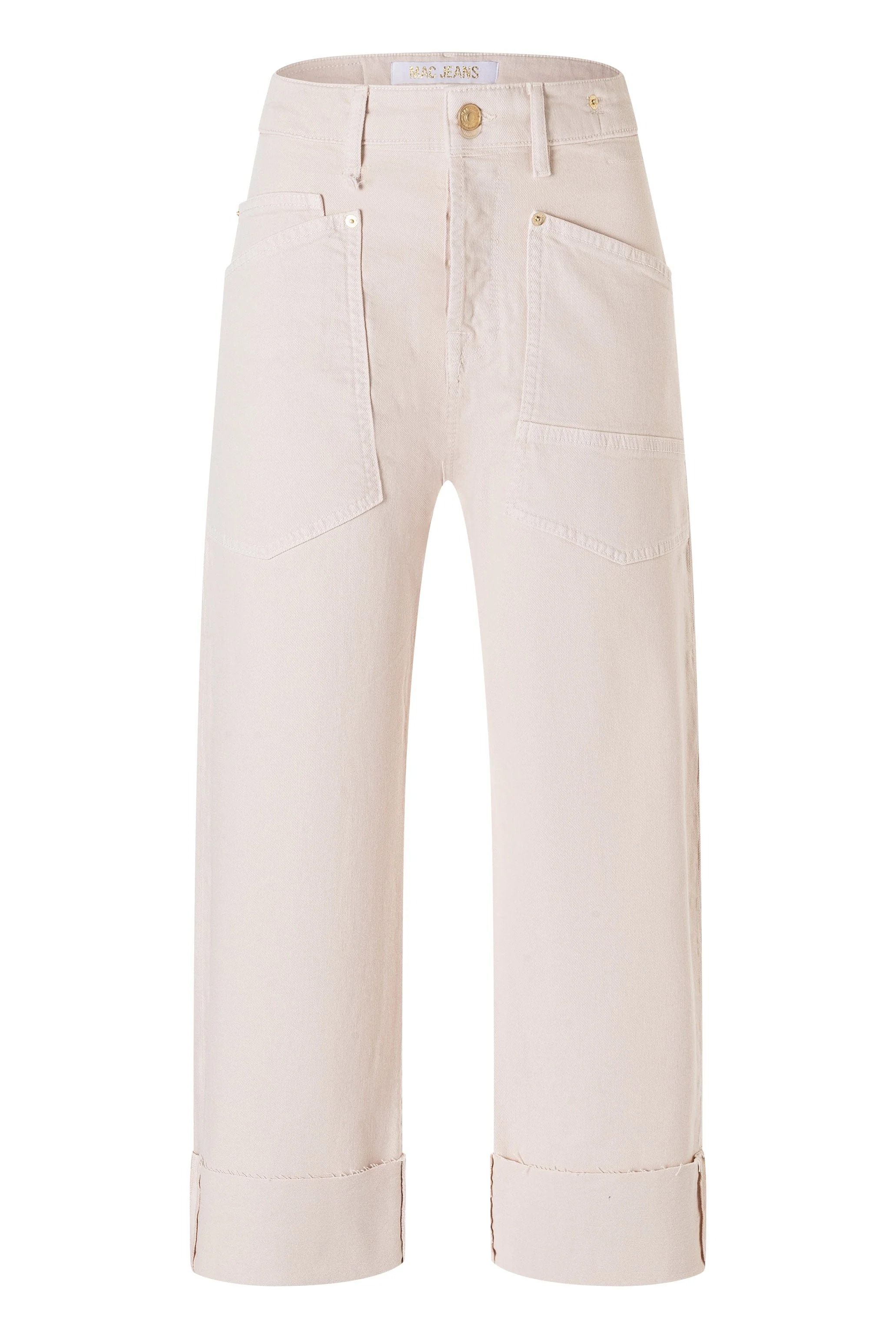 Baggy Straight Jeans - Antique White