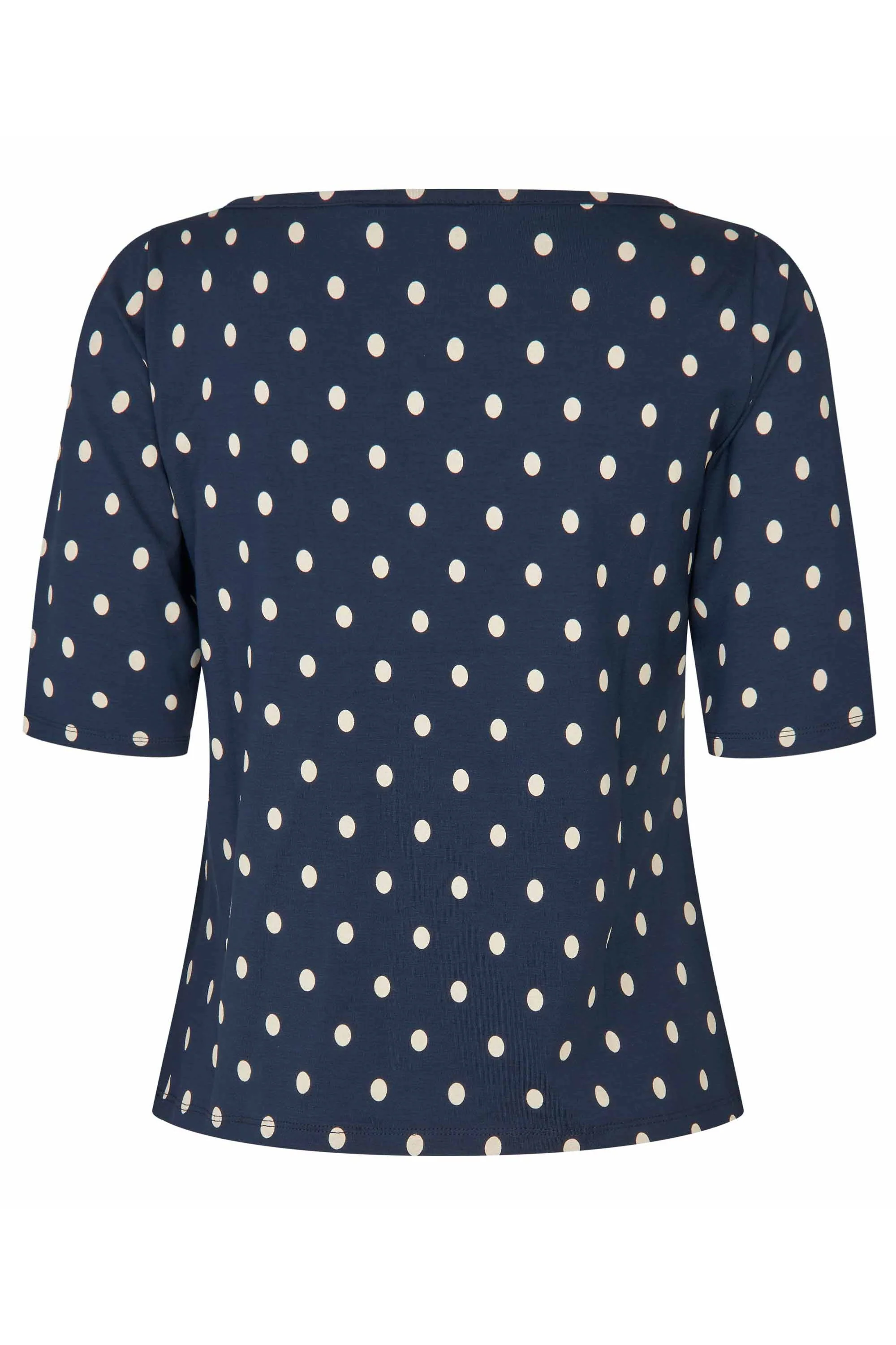 Bavessa Polka-Dot Top - Navy Blazer - Image 7