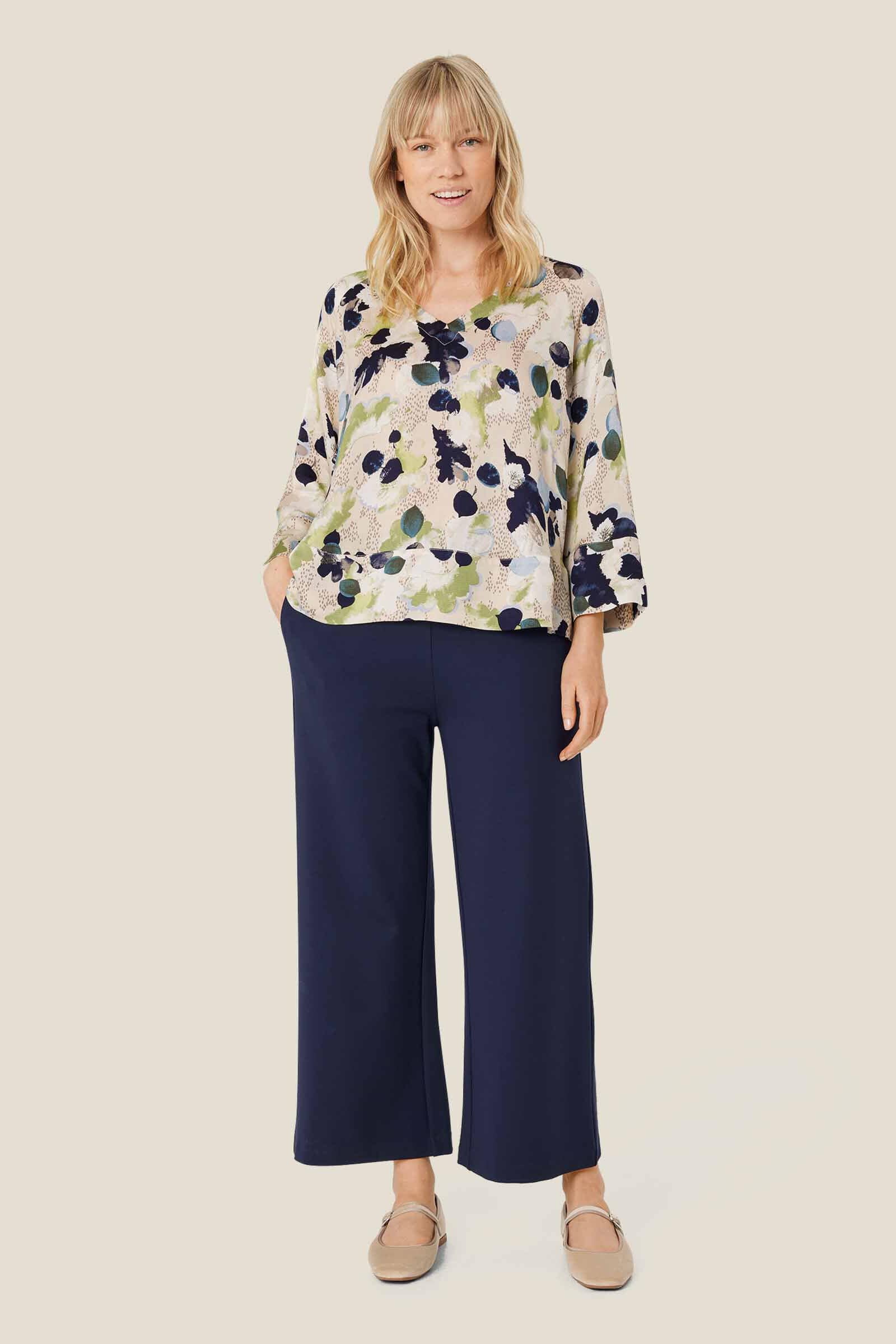 Benika Printed Top - Fog - Image 6