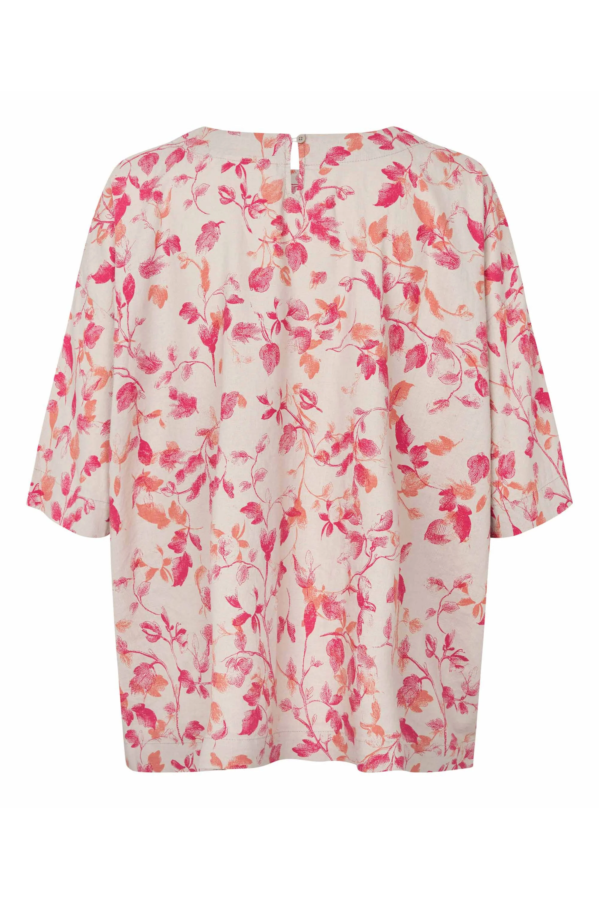 Degana Floral Top - Carmine - Image 6