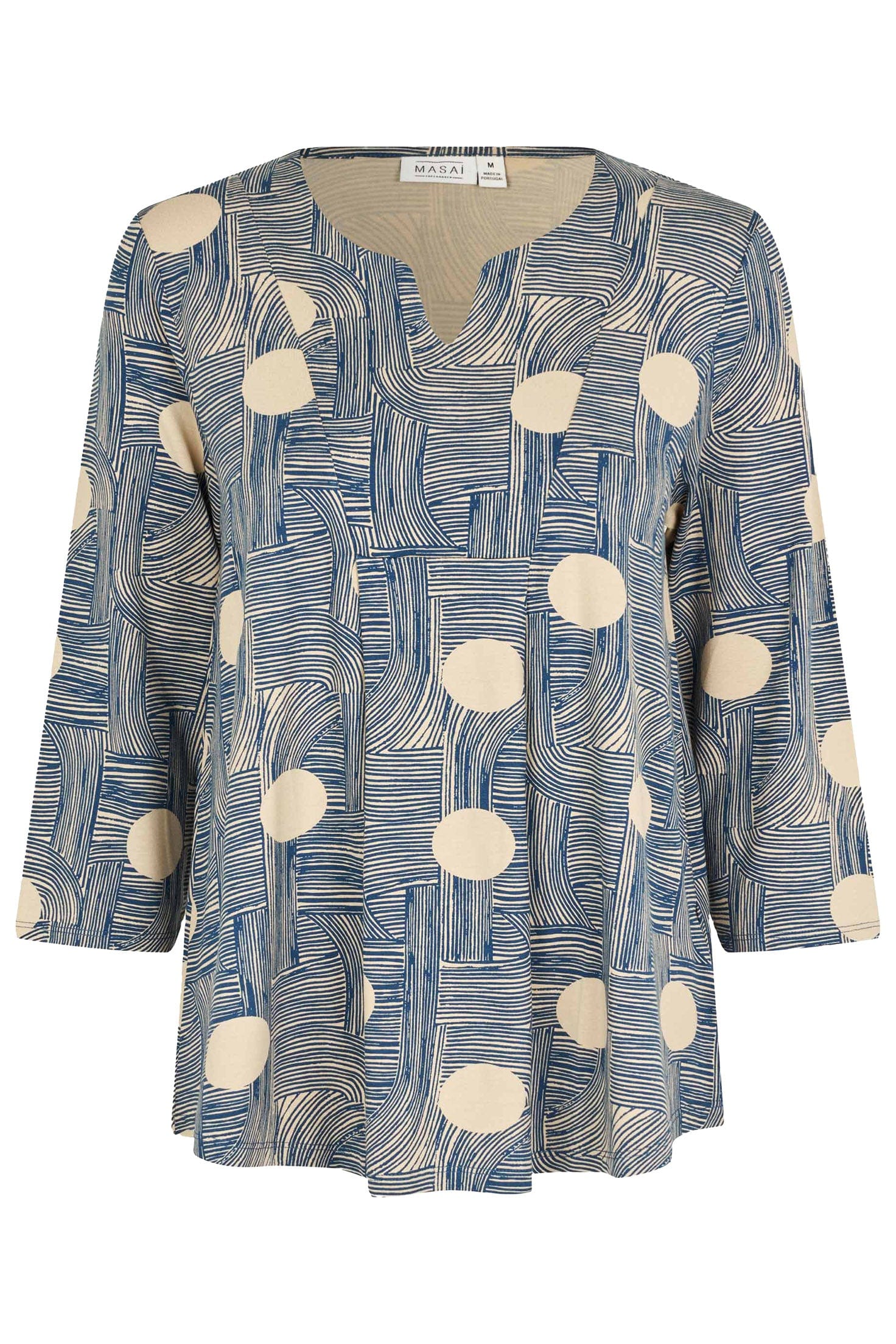 Devami Printed Top - Sargasso Sea