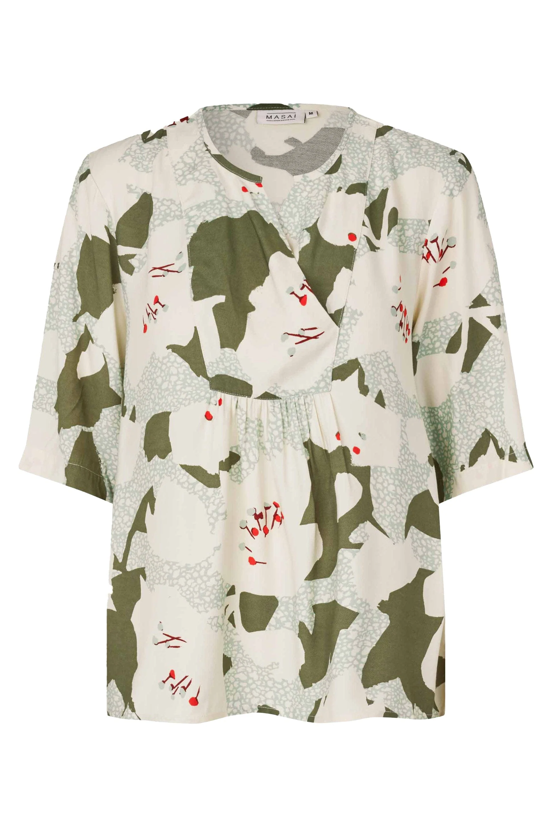 Dusya Printed Top - Frosty Green