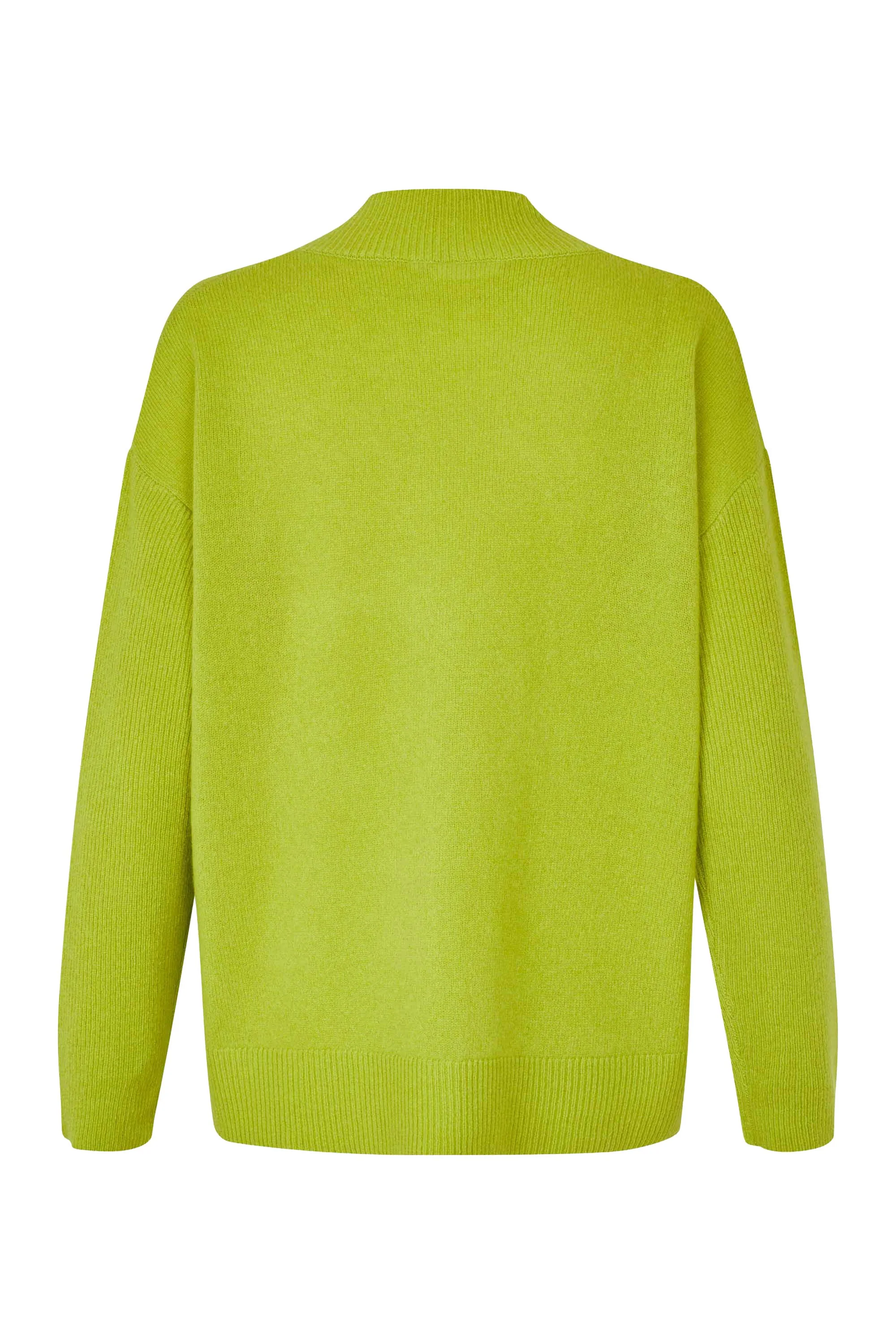 Fanceen Long Sleeve V-Neck Jumper - B Chartreuse - Image 3